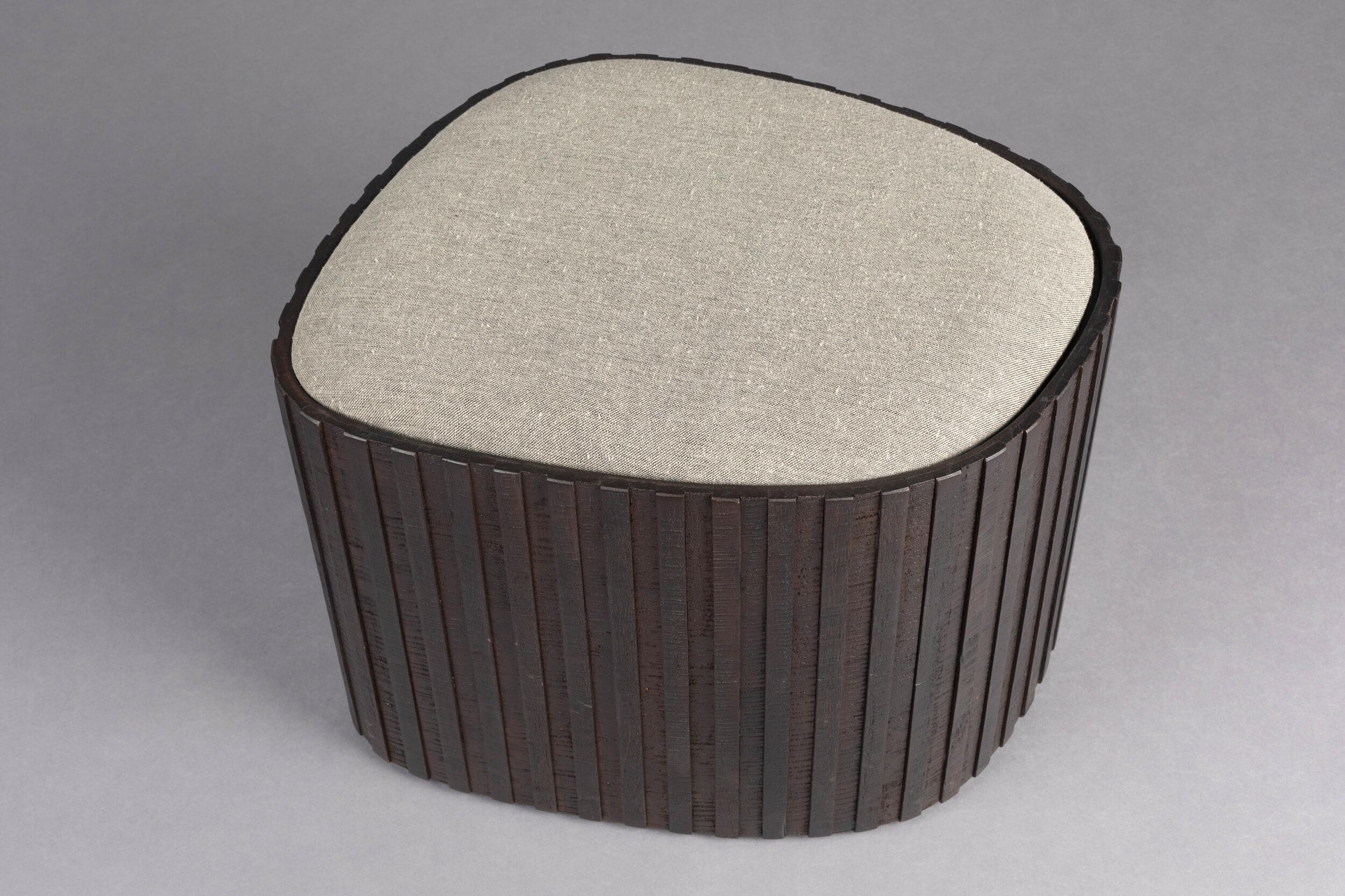 Dutchbone Poef 'Bay Low' Met opbergruimte, Teakhout