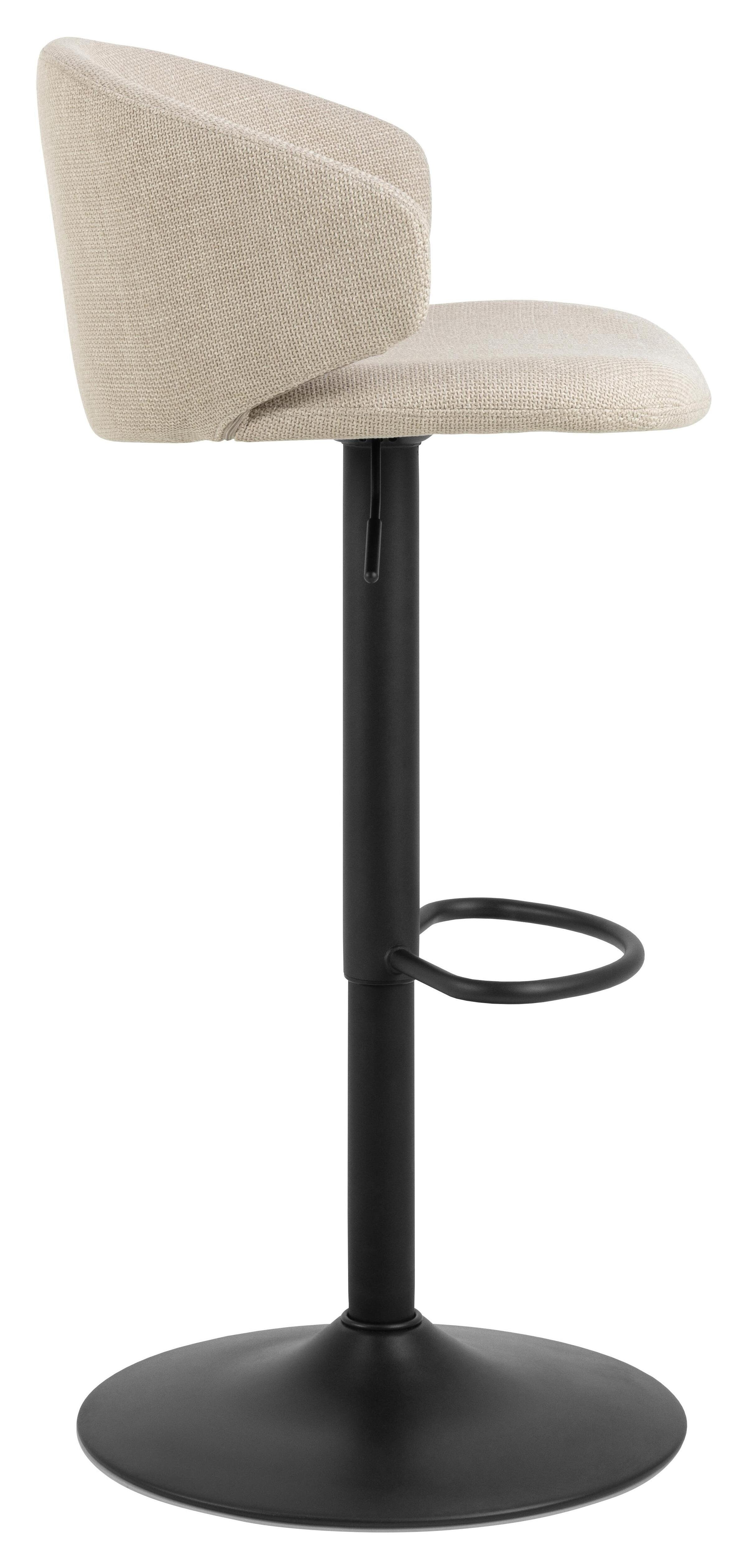 Bendt Verstelbare Barkruk 'Larue' kleur Beige (zithoogte 61-82cm)