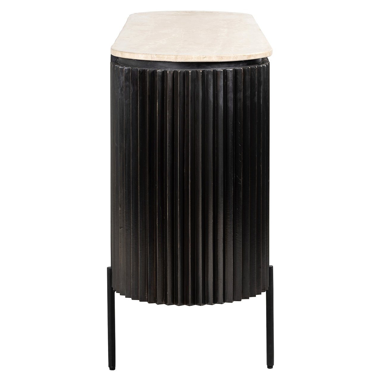 Richmond Dressoir 'Hampton' Travertin 160cm, kleur Dark Brown