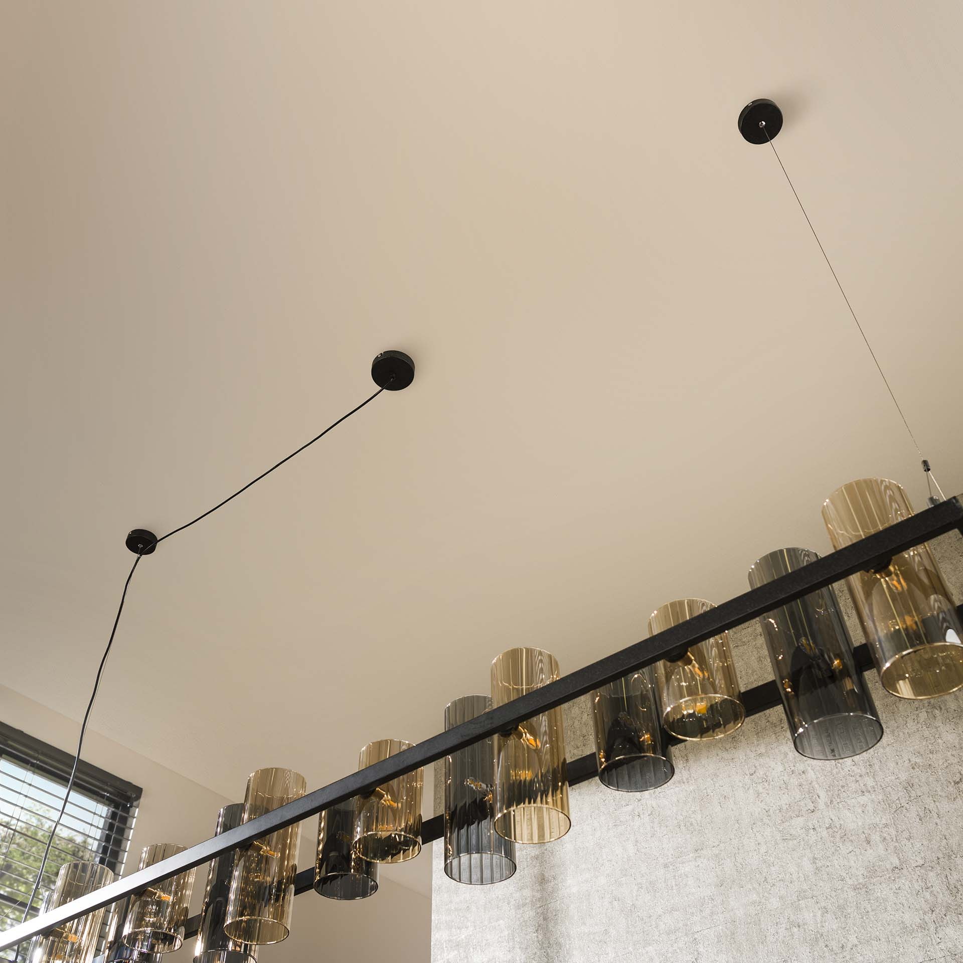 LifestyleFurn Hanglamp 'Tee' 14-lamps, Mixed glas