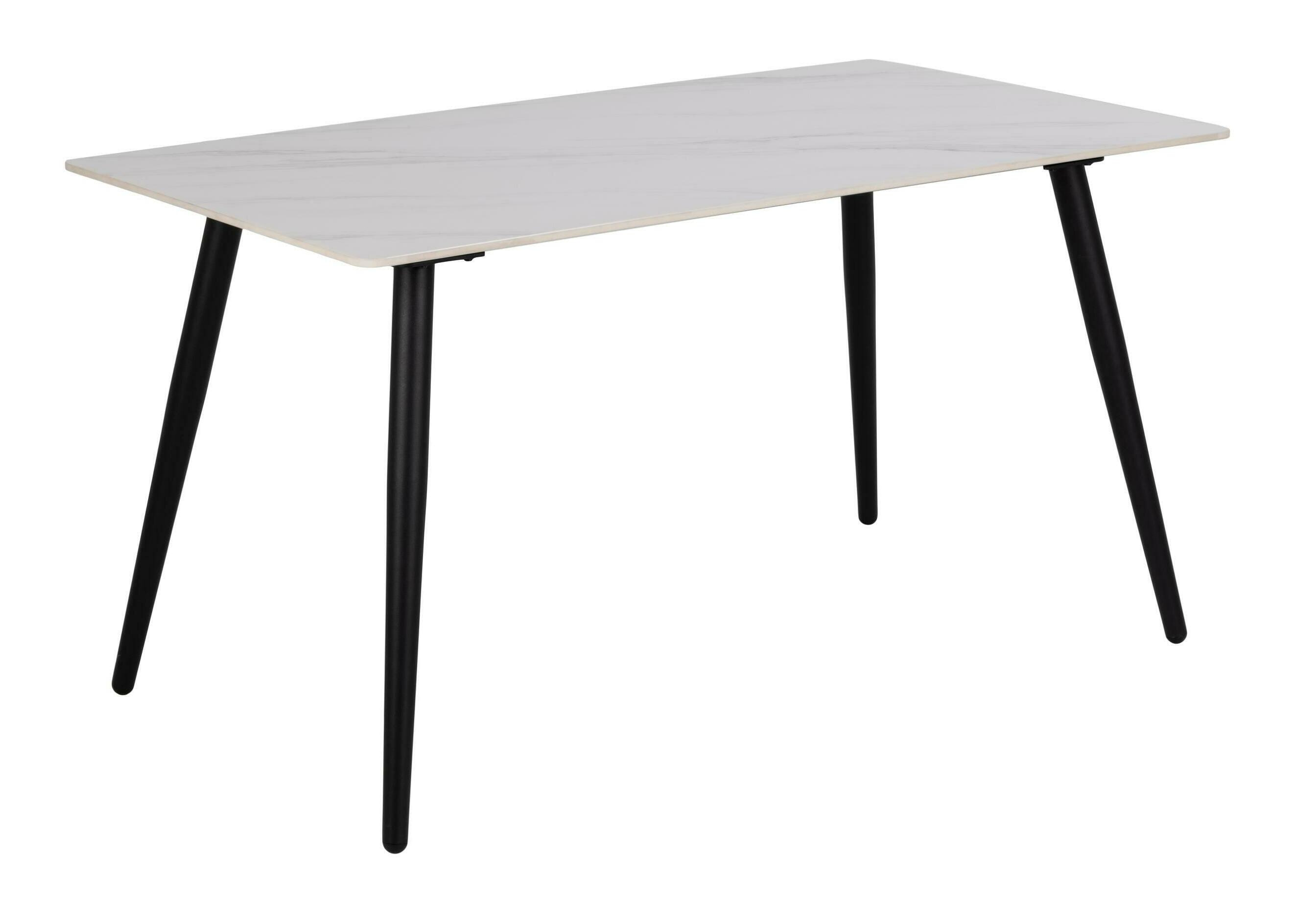 Sohome Eettafel 'Aubrey' Keramiek, 140 x 80cm, kleur Wit