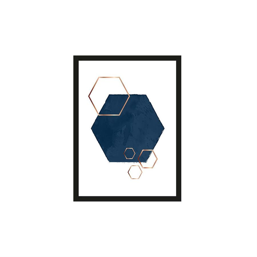 Urban Cotton Artprint 'Hexagon overlap' 50 x 70cm