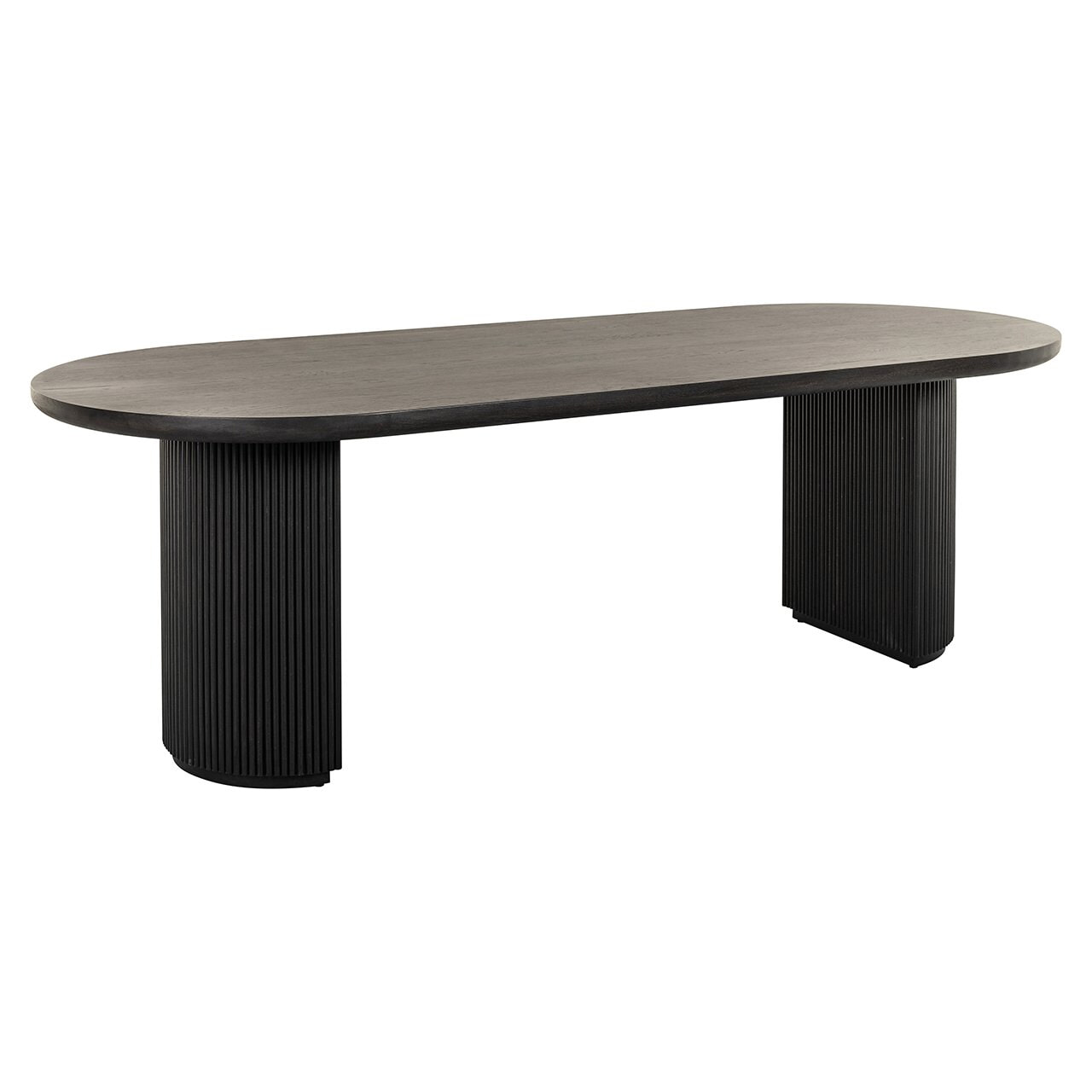 Richmond Interiors Richmond Ovale Eettafel Kingston Eiken - Dark Coffee