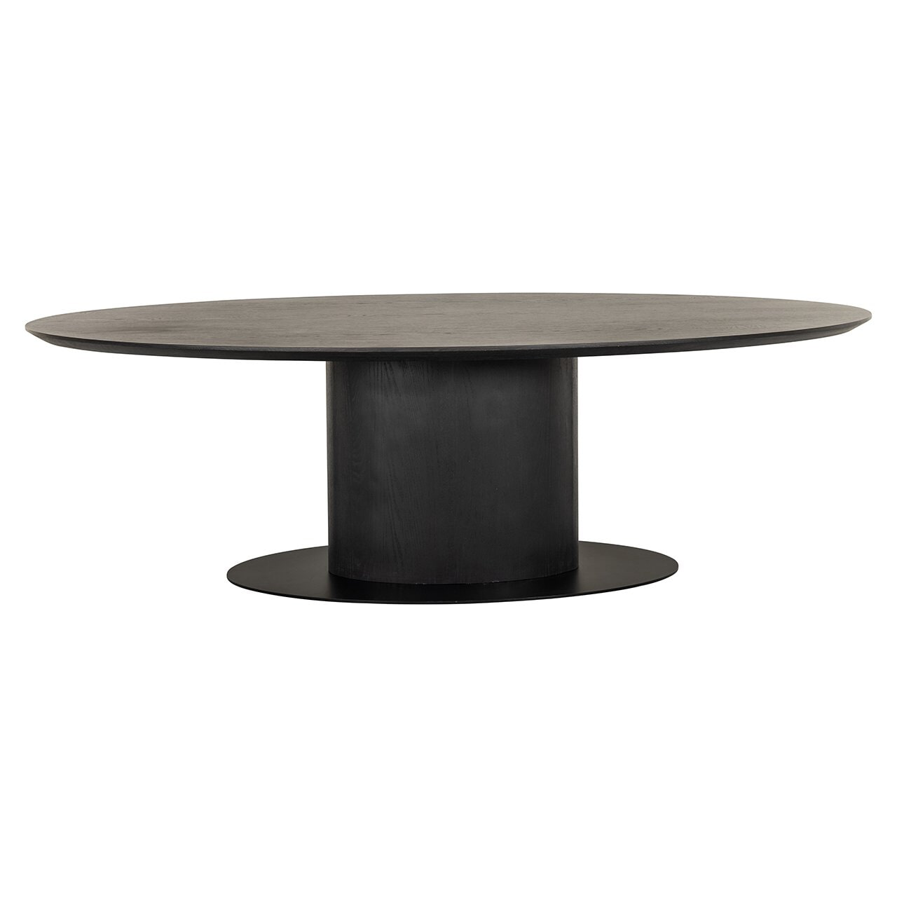 Richmond Ovale Eettafel 'Gordon' Eiken, 210 x 105cm, kleur Dark Coffee