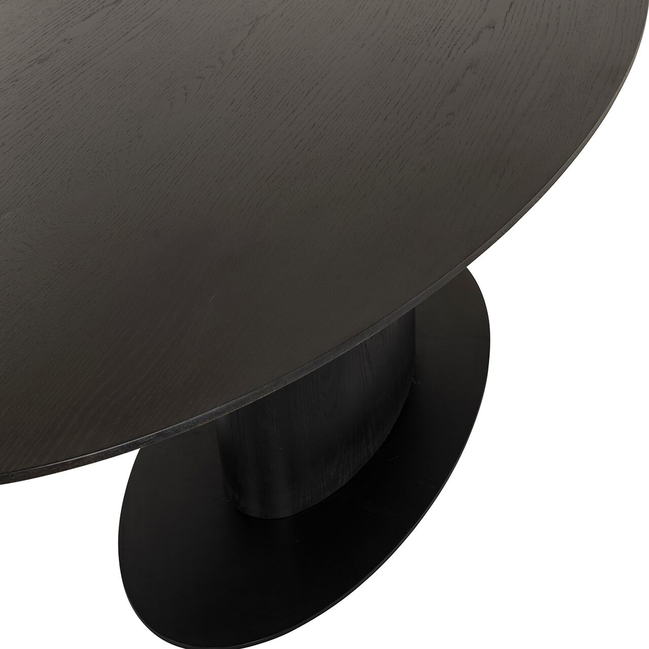 Richmond Ovale Eettafel 'Gordon' Eiken, 210 x 105cm, kleur Dark Coffee