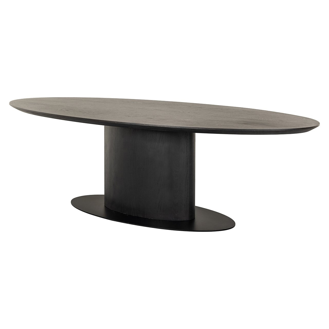 Richmond Ovale Eettafel 'Gordon' Eiken, 210 x 105cm, kleur Dark Coffee
