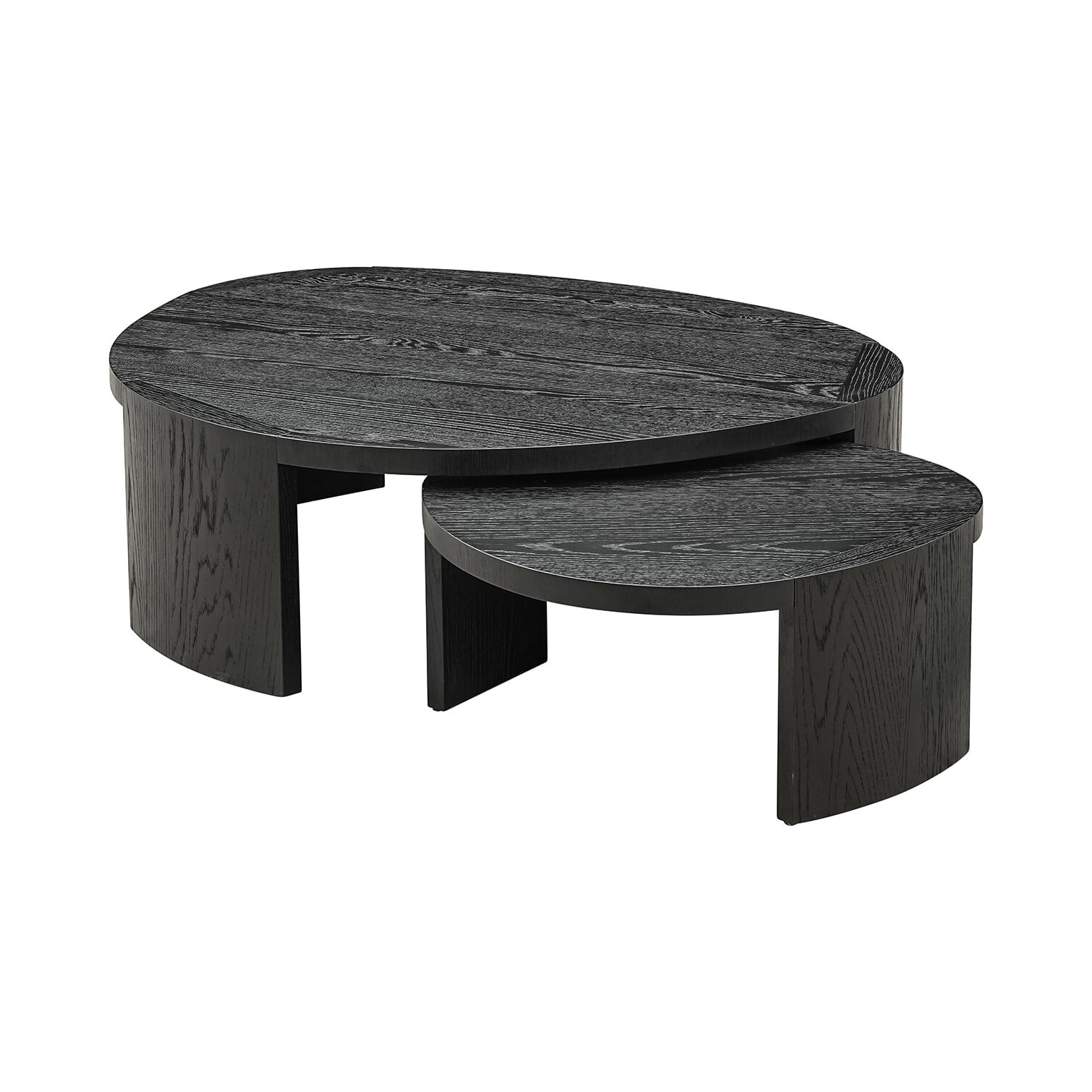 Richmond Organische Salontafel Navarino Set van 2 stuks, 115 x 90cm - Bruin