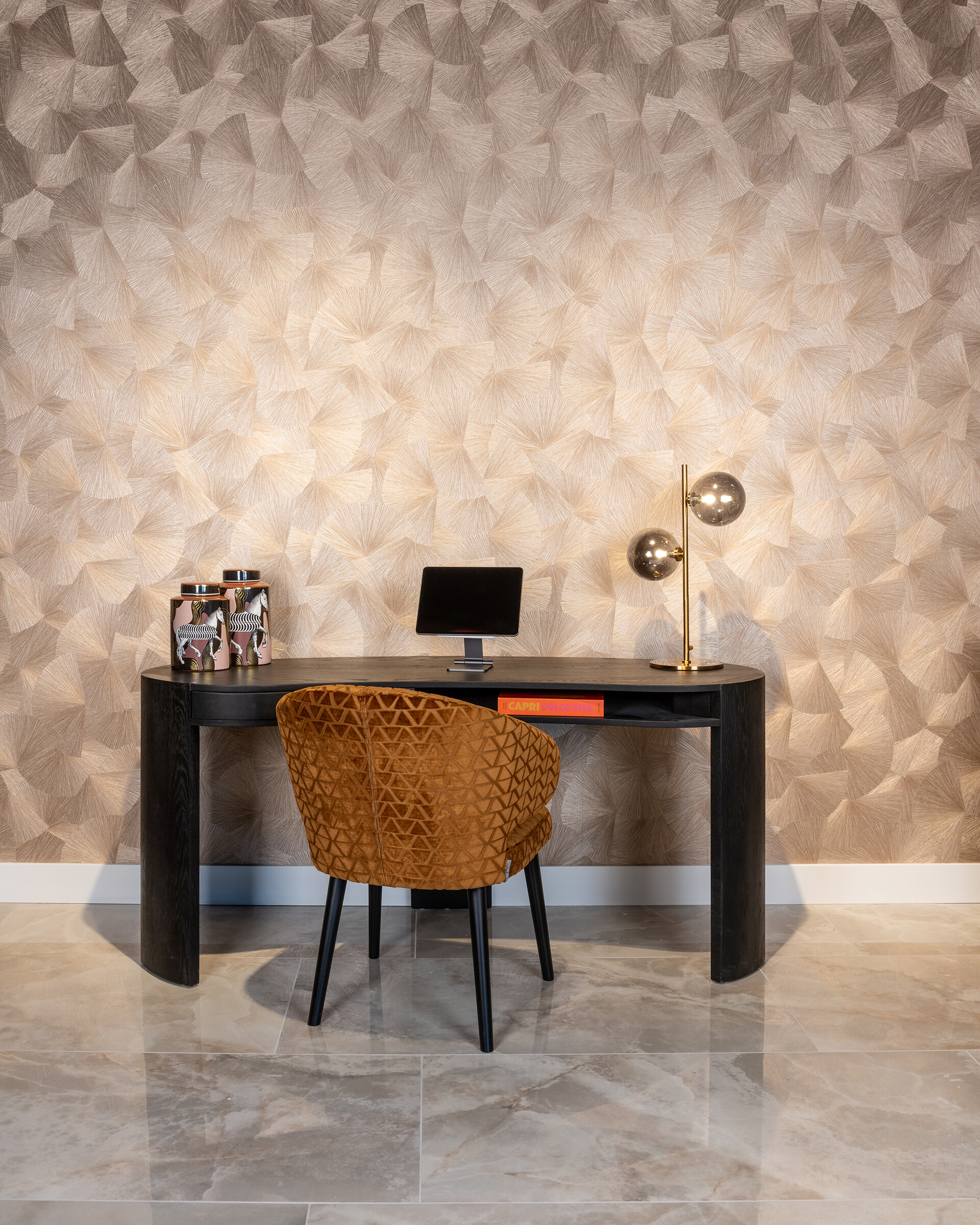 Richmond Eetkamerstoel 'Indigo' Triangle, kleur Goud