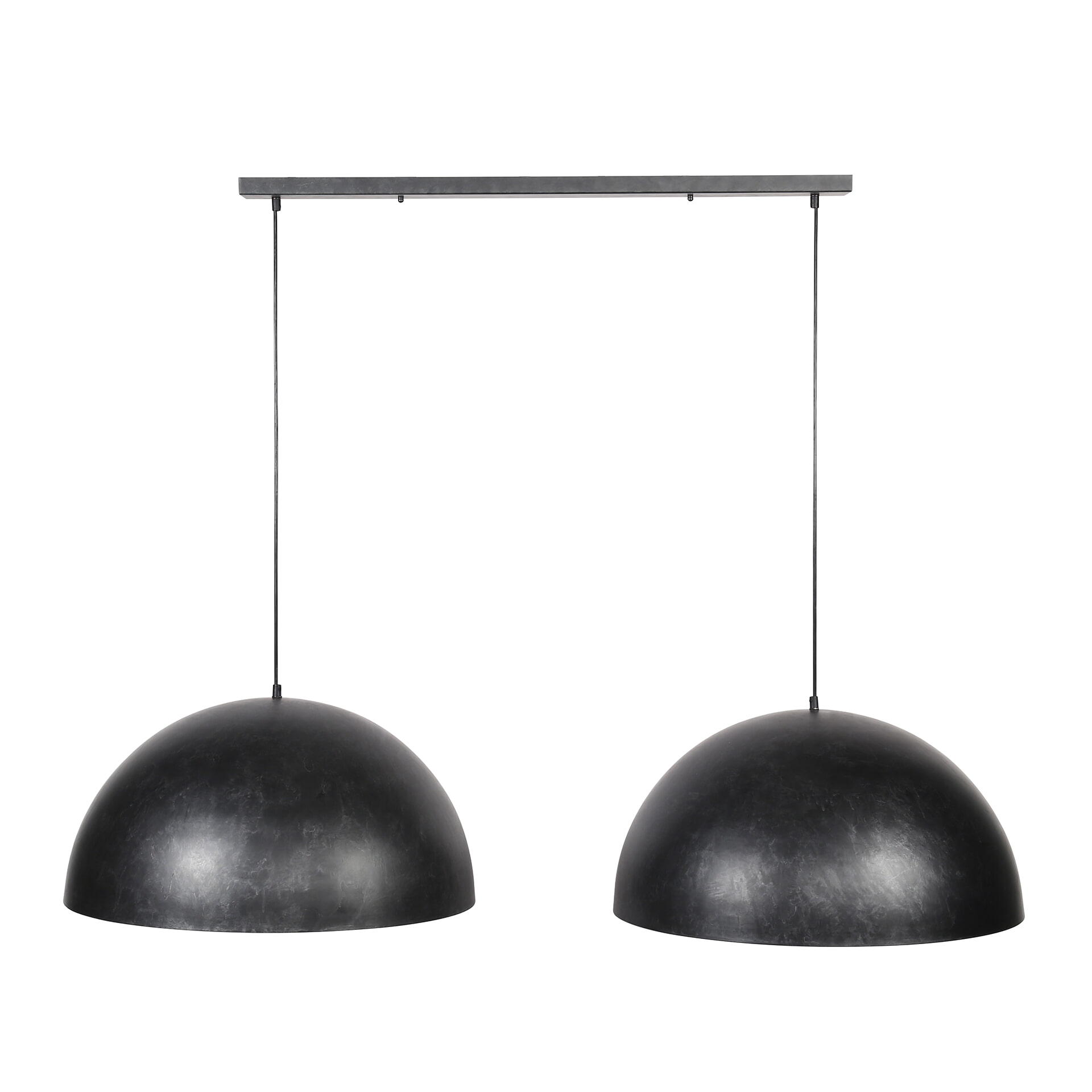 Hanglamp 'Dinand' 2-lamps, Ø60cm, kleur Charcoal