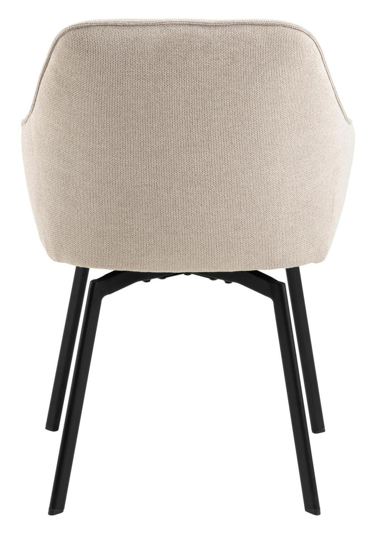 Bendt Draaibare Eetkamerstoel 'Aisling' Chenille, kleur Beige