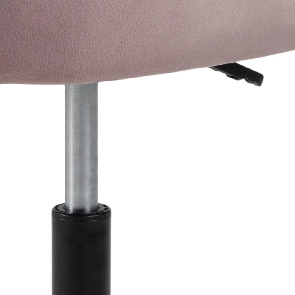 Bendt Bureaustoel 'Loren' Velvet, kleur Dusty Rose