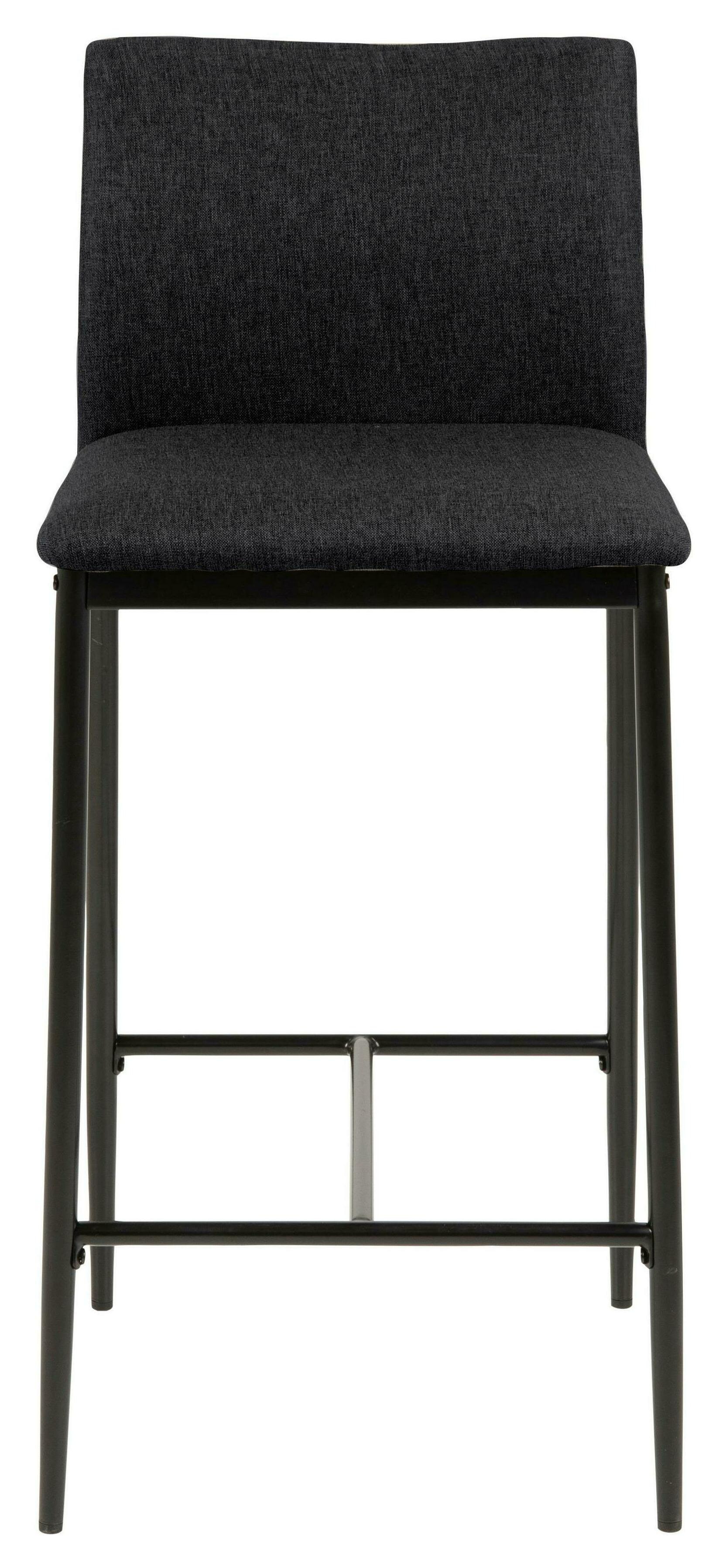 Bendt Barstoel 'Nuna' Stof, kleur Grijs (zithoogte 67cm)