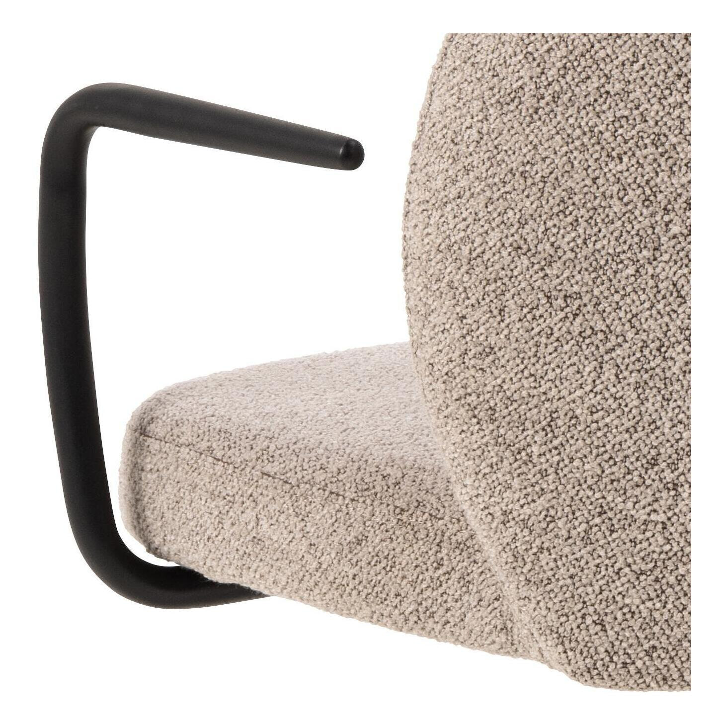 Bendt Bureaustoel 'Alba' Bouclé, kleur Beige