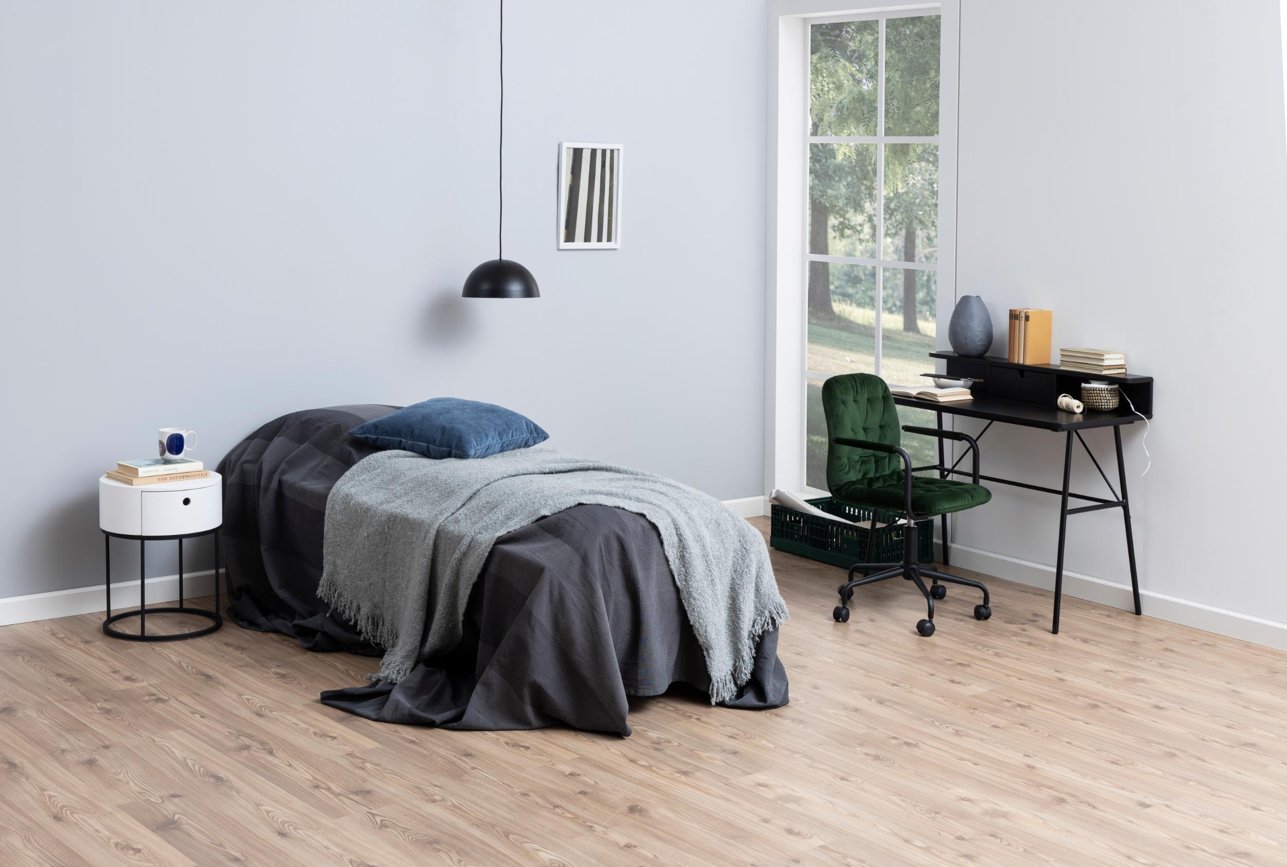 Bendt Rond Nachtkastje 'Gaga' met lade, kleur Wit