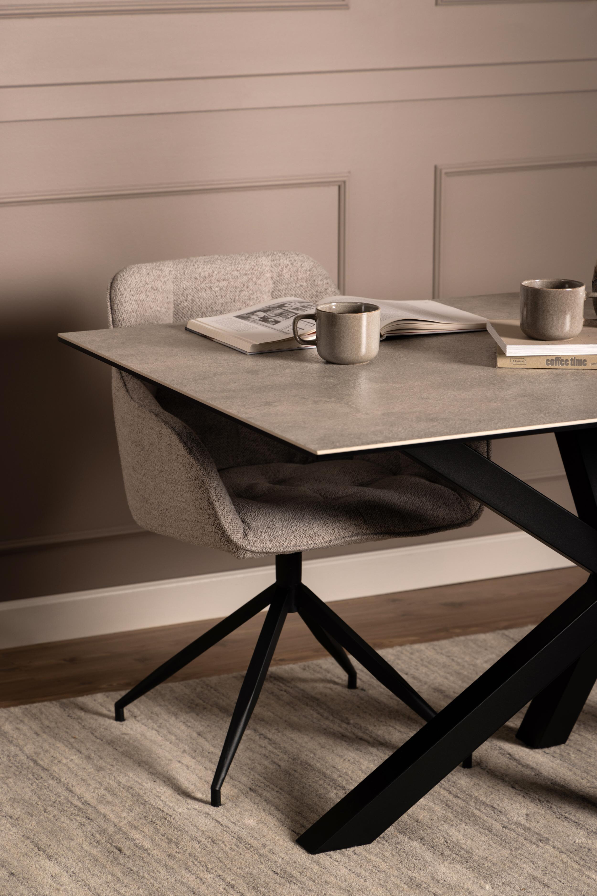 Bendt Eettafel 'Line' Keramiek, 160 x 90cm, kleur Grijs