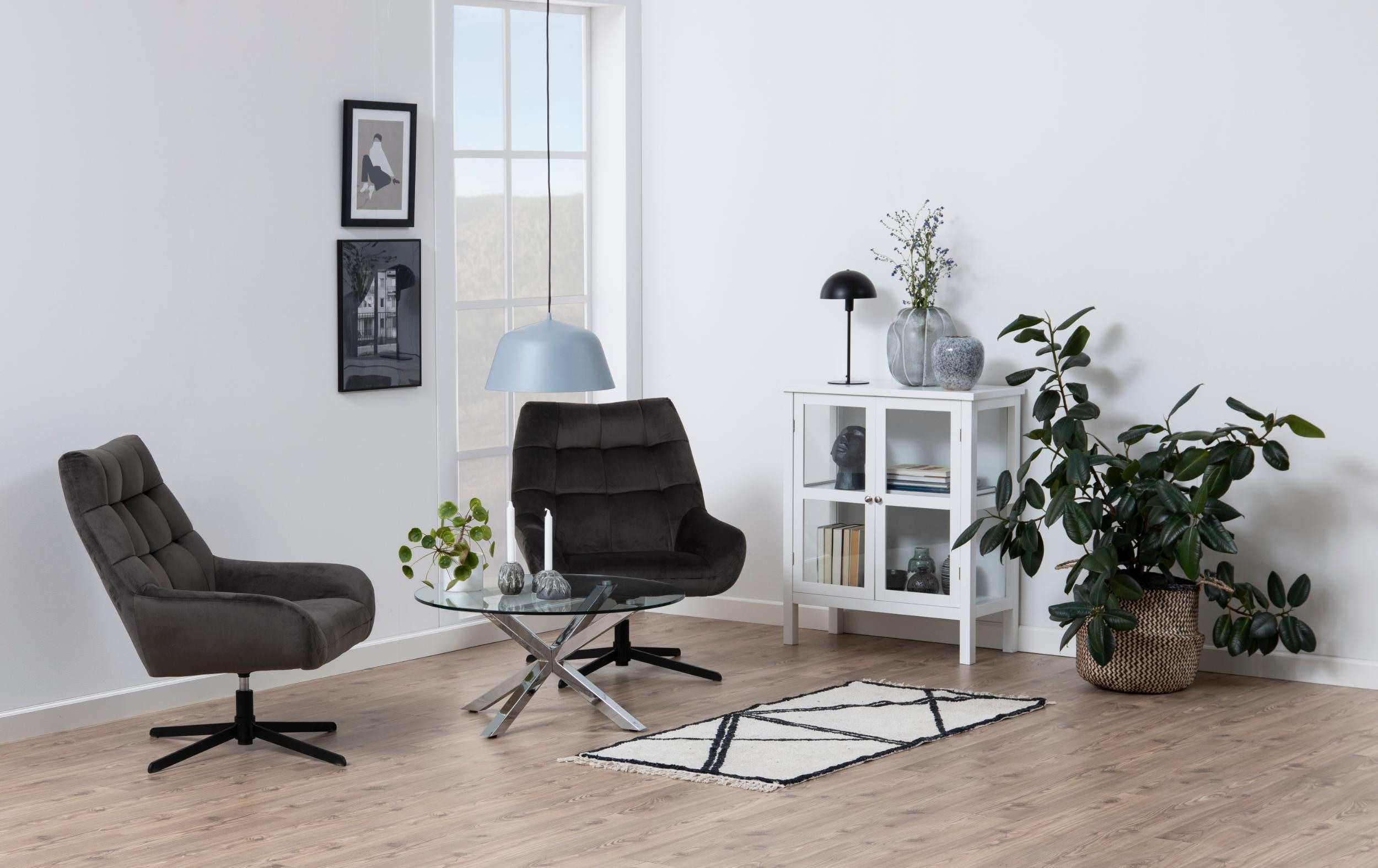 Bendt Ronde Salontafel 'Line' Chroom, 82cm