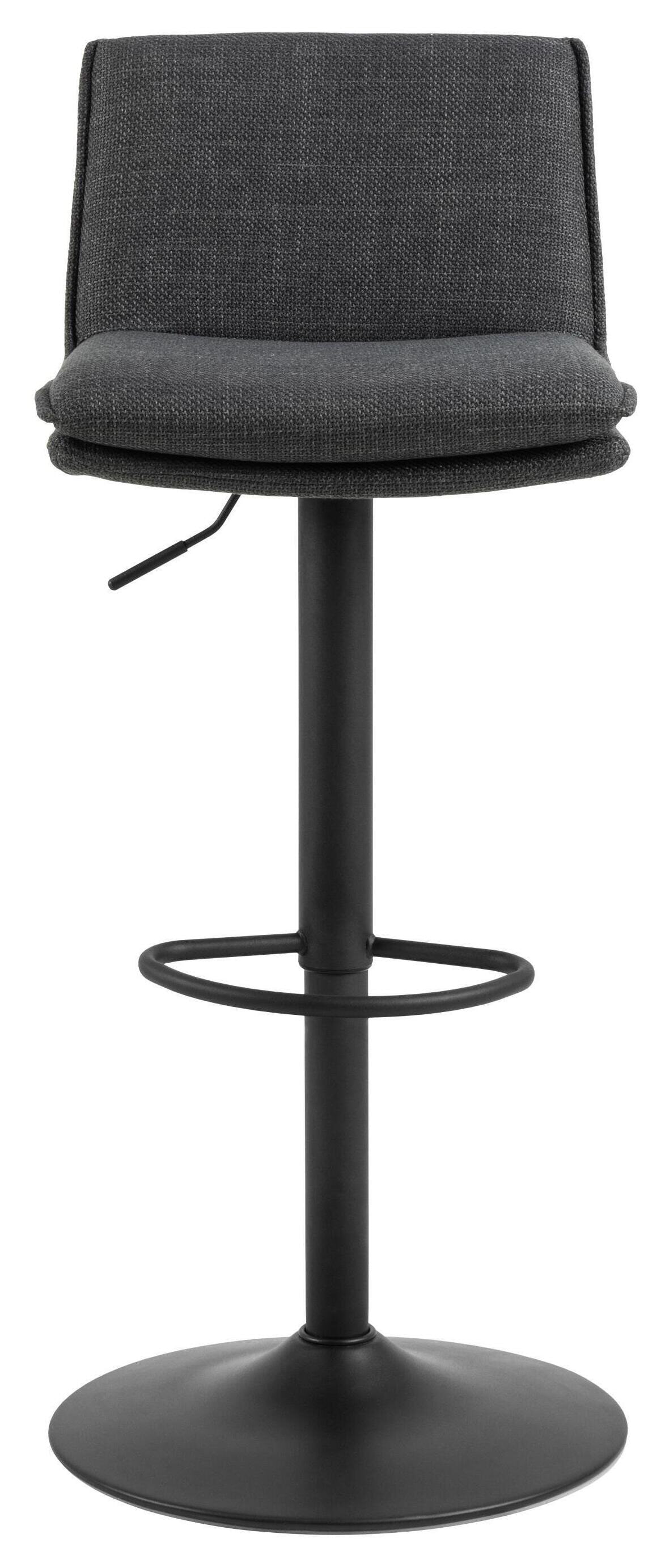 Bendt Draaibare Barkruk 'Ulysses' kleur Donkergrijs (zithoogte 68-89cm)
