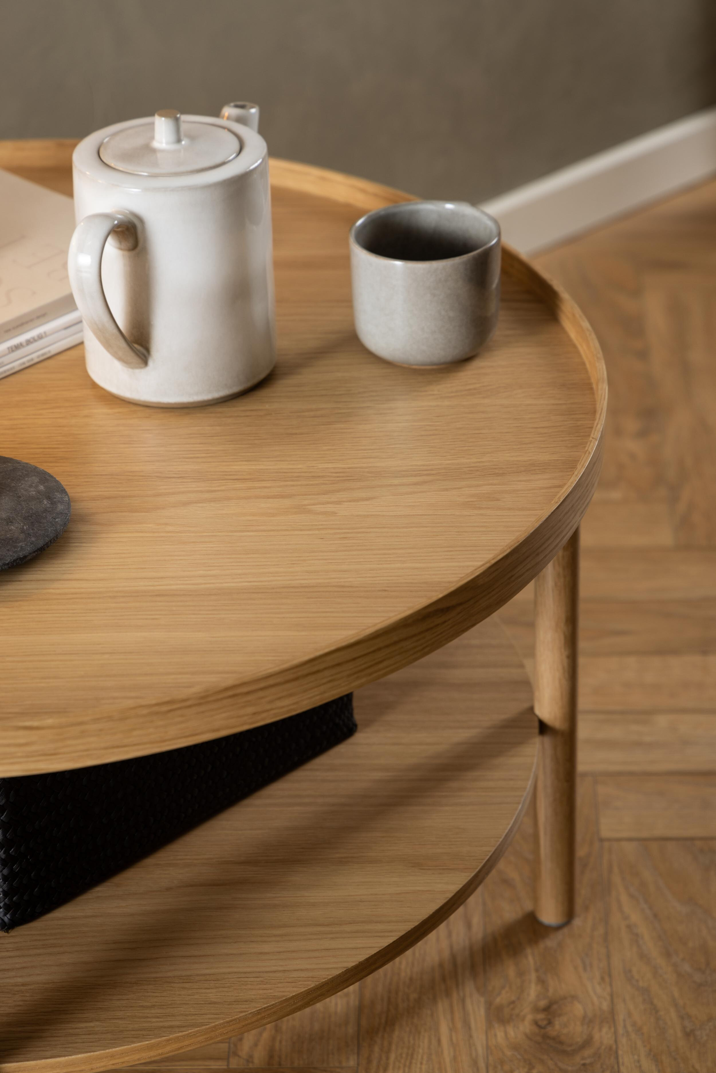 Bendt Ronde Salontafel 'Jazzmen' Eiken, 80cm