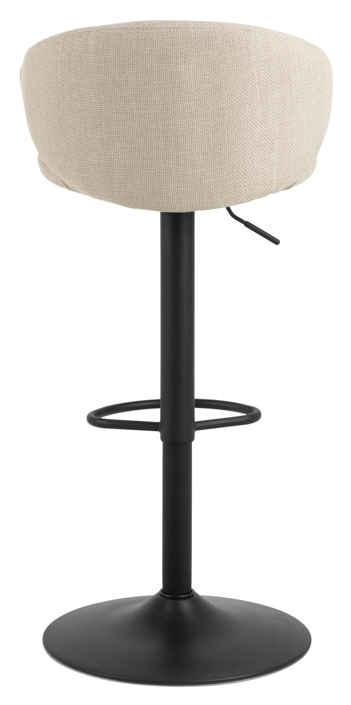 Bendt Verstelbare Barkruk 'Larue' kleur Beige (zithoogte 61-82cm)