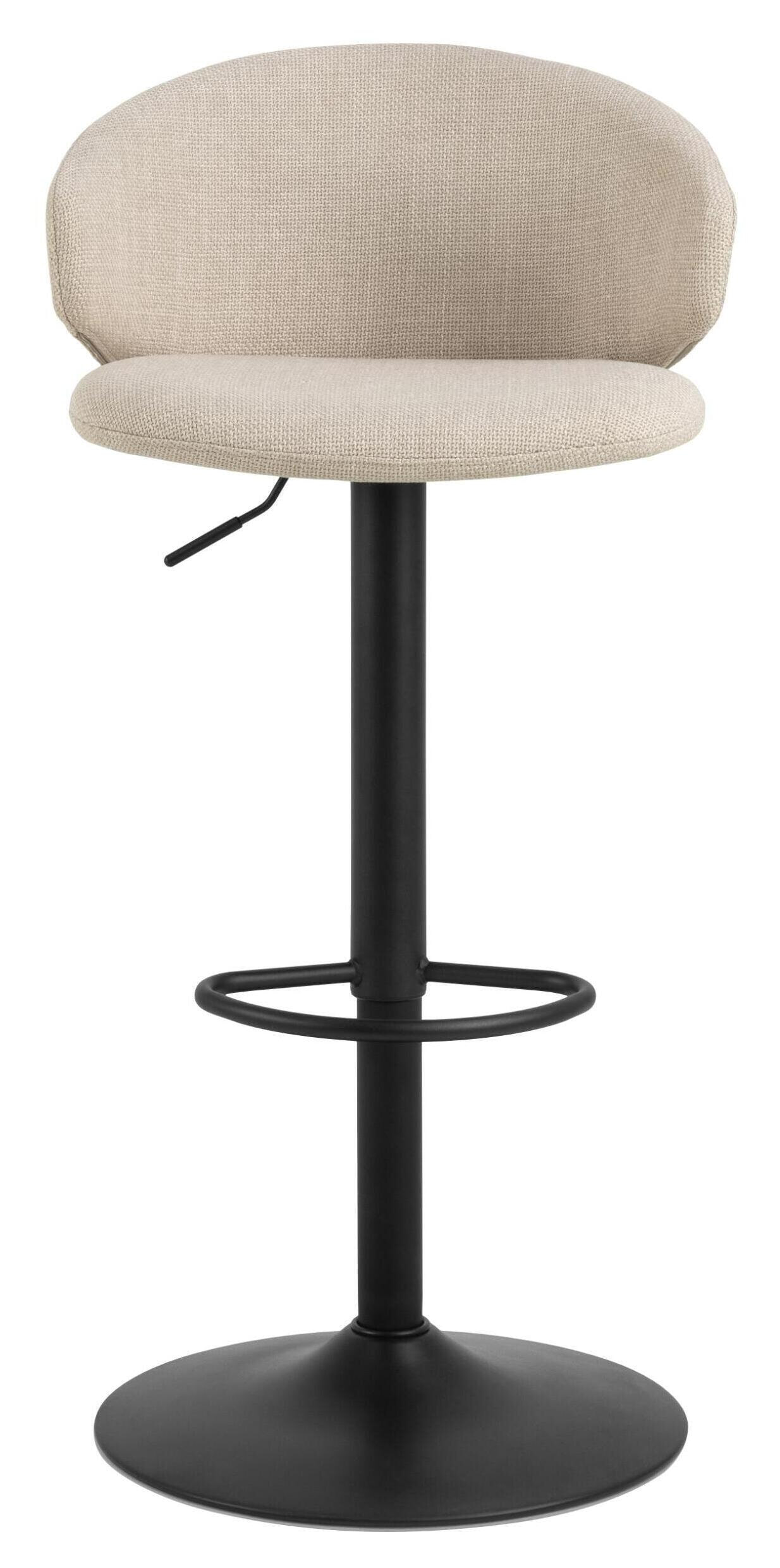 Bendt Verstelbare Barkruk 'Larue' kleur Beige (zithoogte 61-82cm)
