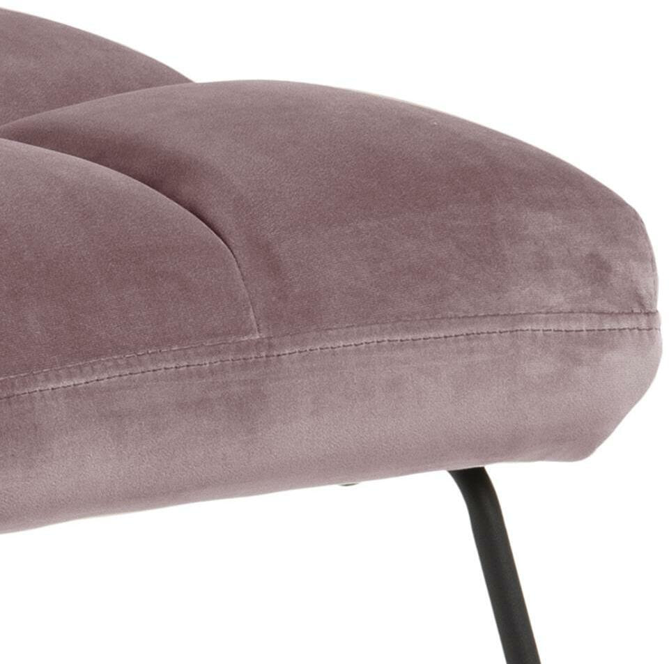 Bendt Fauteuil 'Kristian' Velvet, kleur Roze