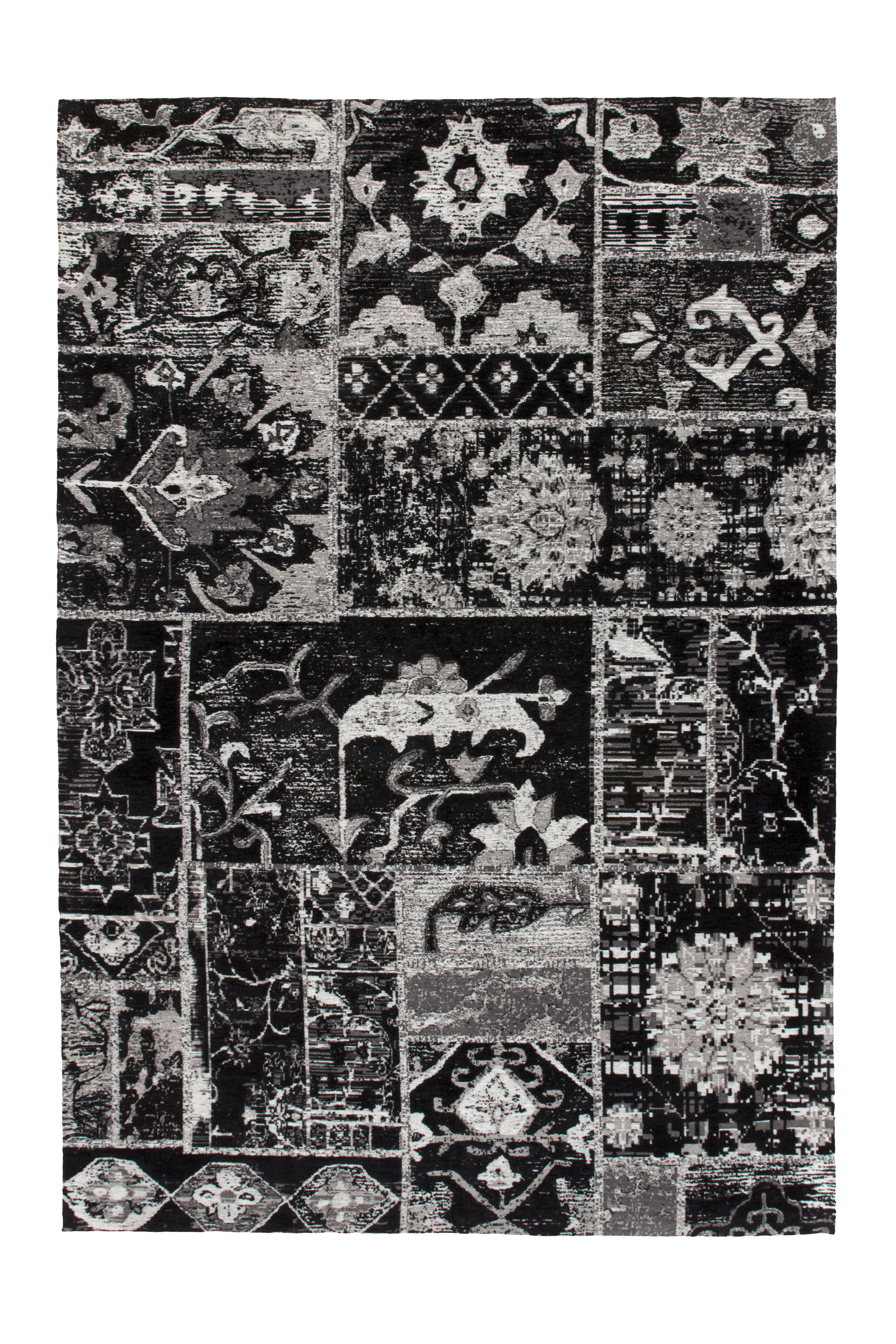 Kayoom Vloerkleed 'River 150' kleur Grijs / Zwart, 200 x 280cm Kayoom Vloerkleed 'River 150' kleur Grijs / Zwart, 200 x 280cm