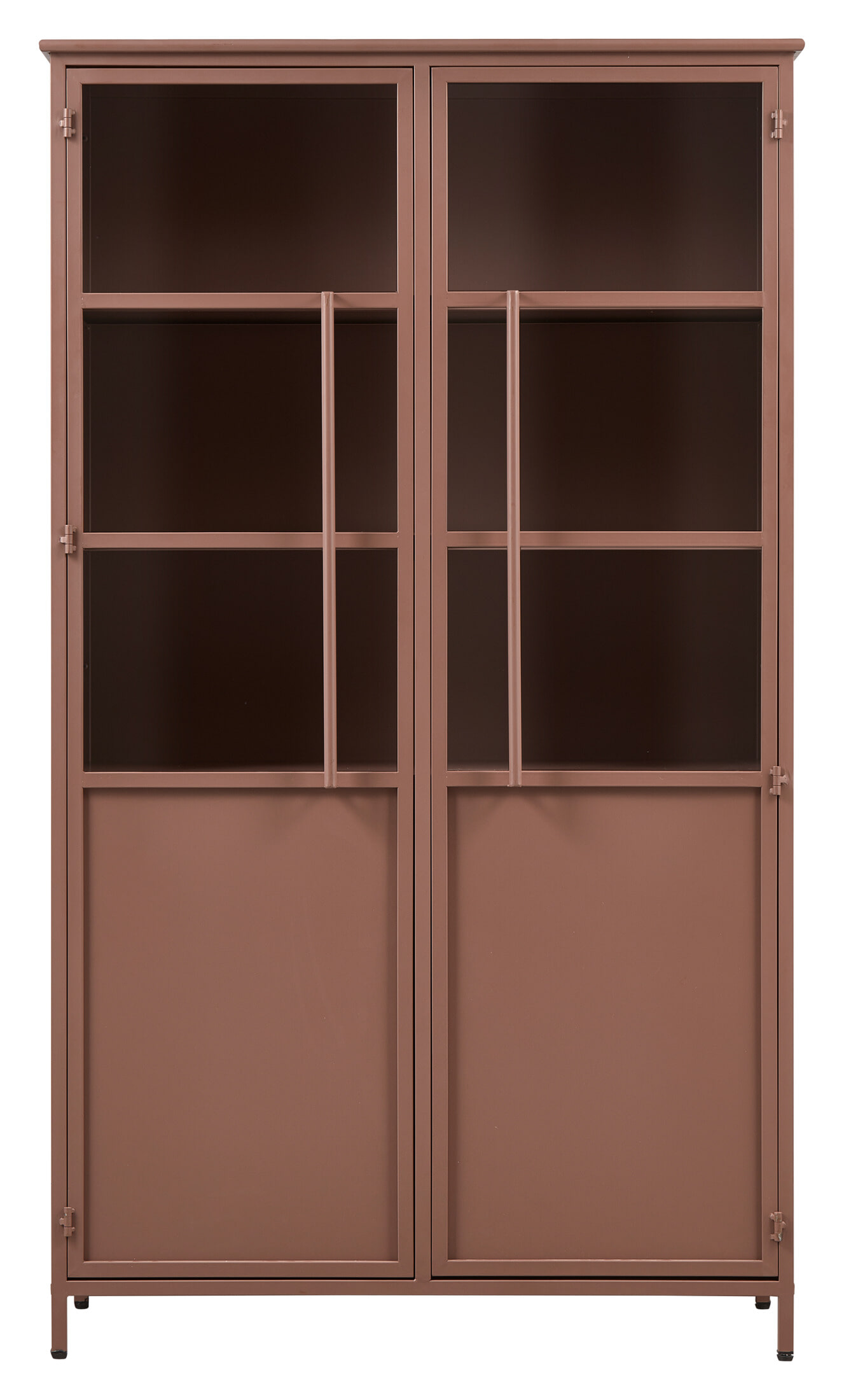 WOOOD Vitrinekast 'Exhibit' 170 x 99cm, kleur Tan