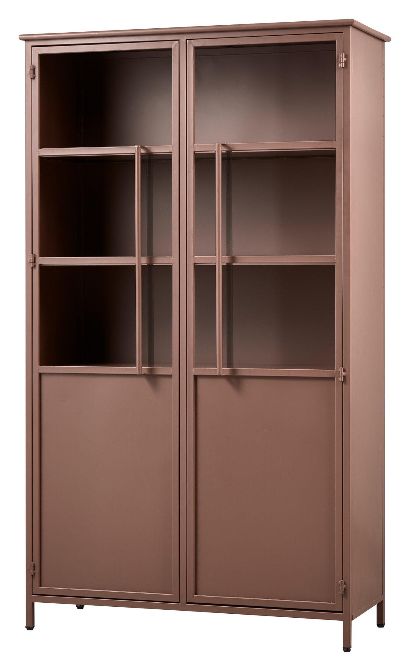 WOOOD Vitrinekast 'Exhibit' 170 x 99cm, kleur Tan