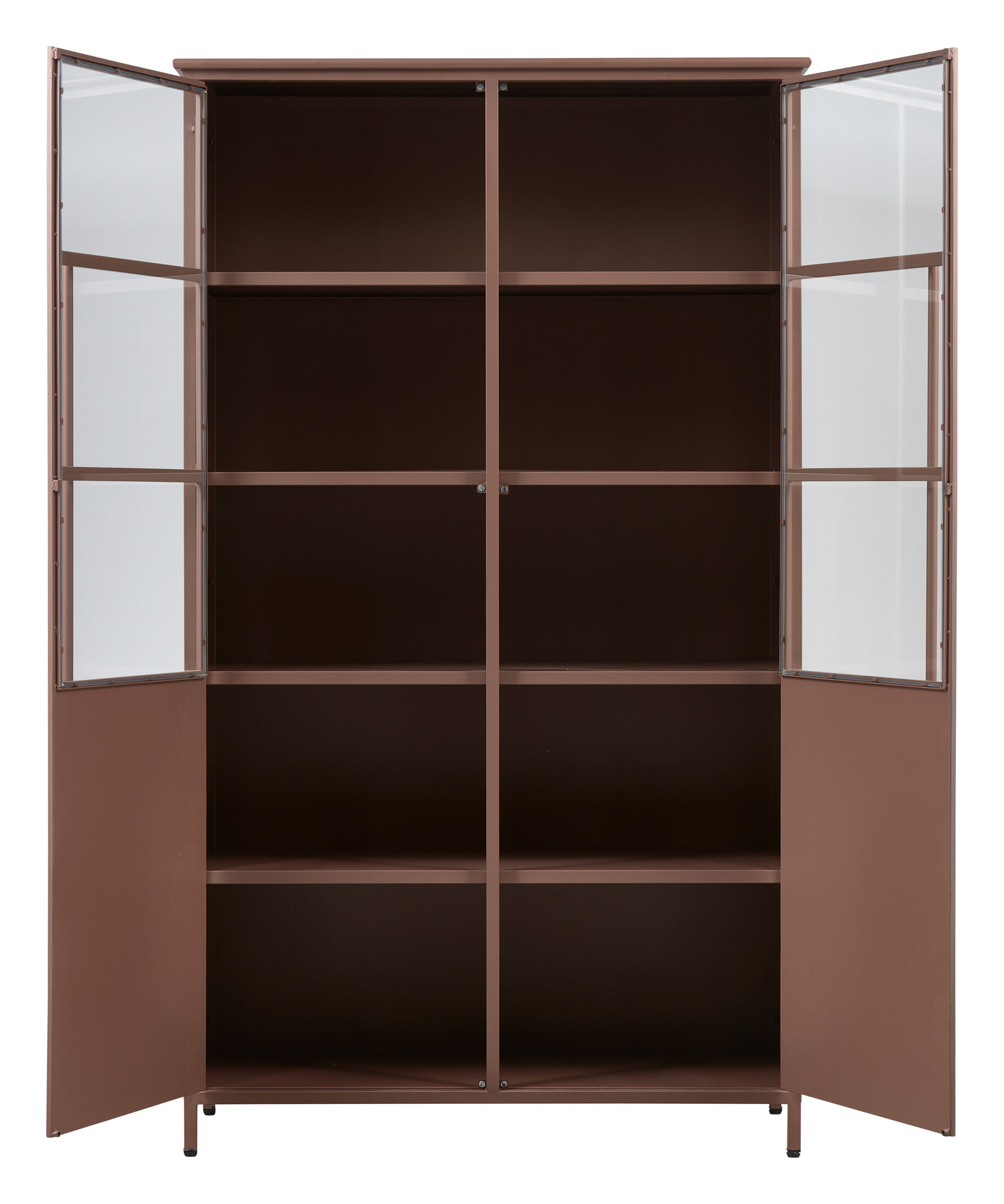WOOOD Vitrinekast 'Exhibit' 170 x 99cm, kleur Tan