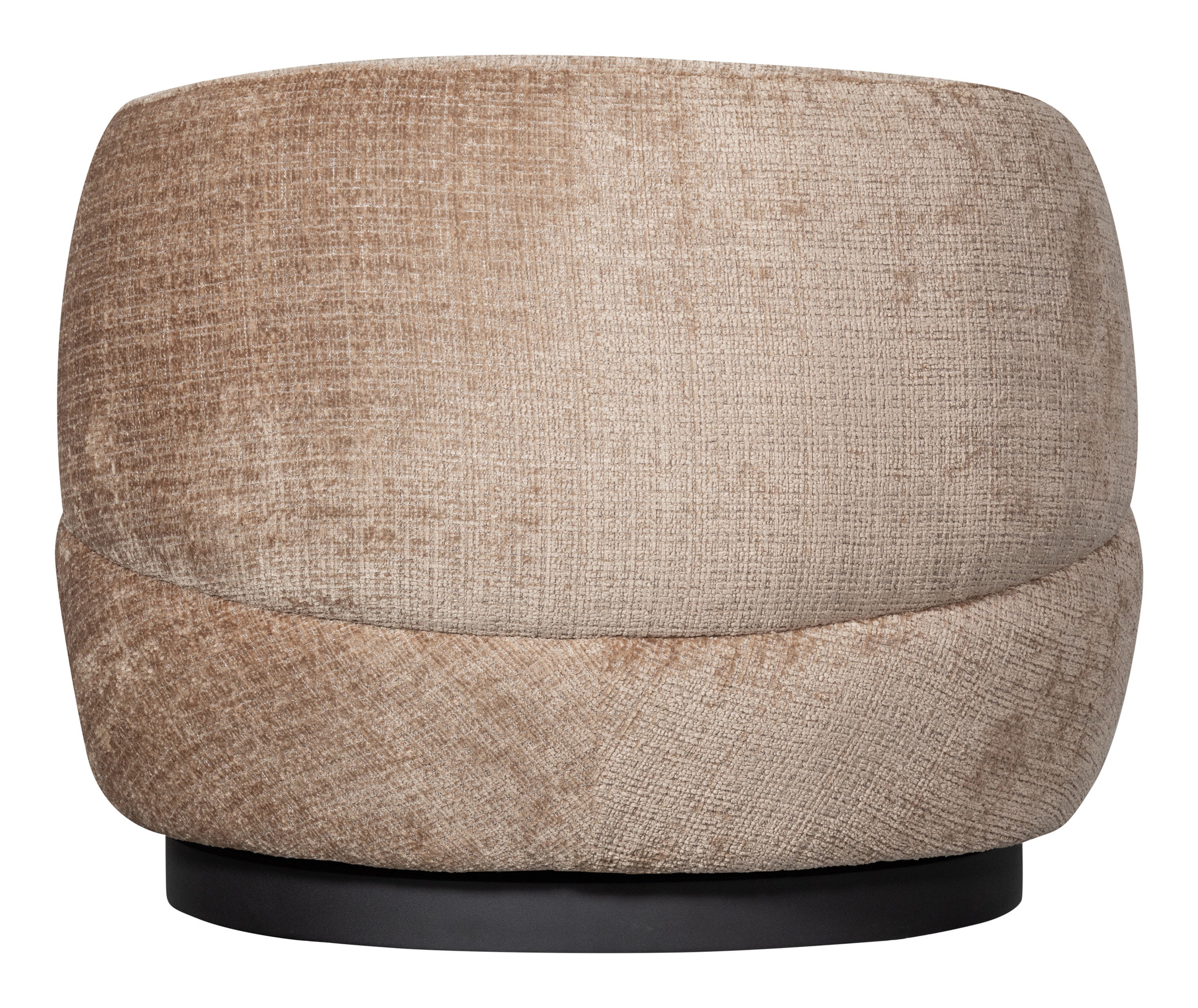 WOOOD Draaifauteuil 'Woolly' Chenille, kleur Zand