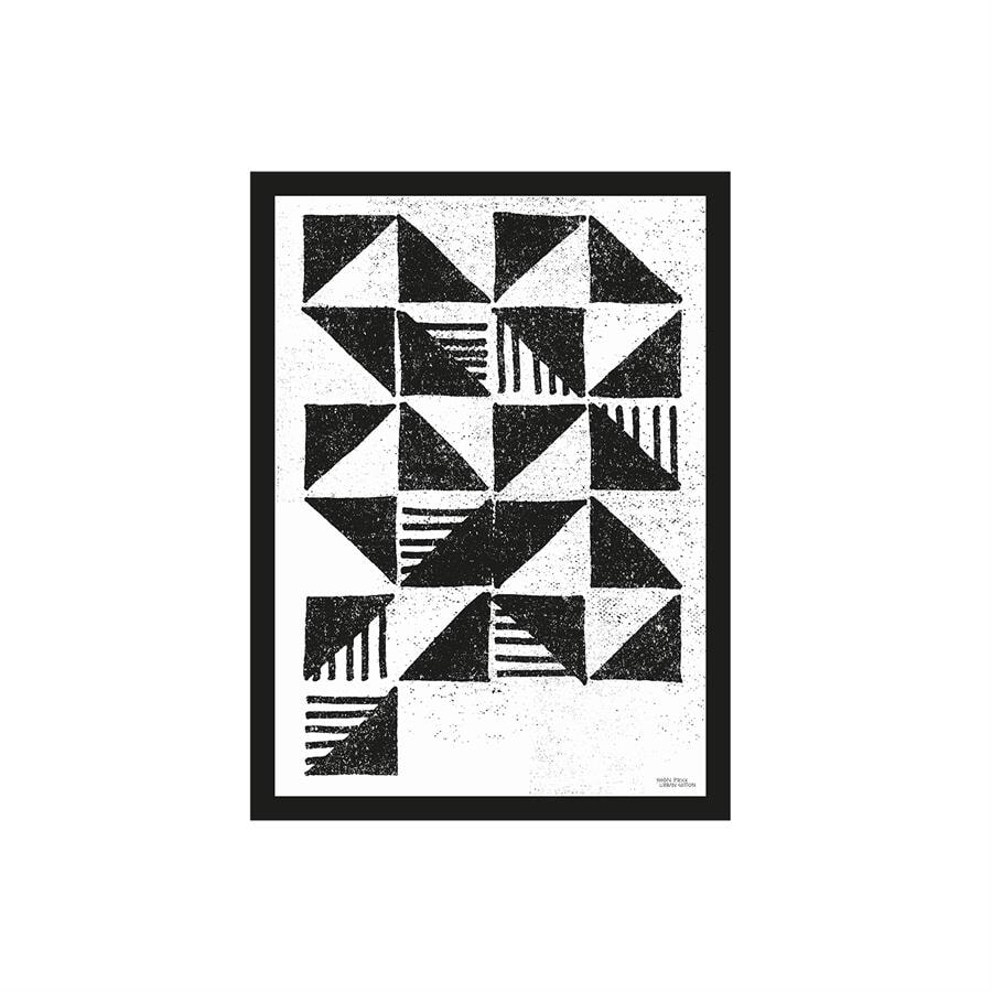 Urban Cotton Artprint 'Triangle' 40 x 50cm