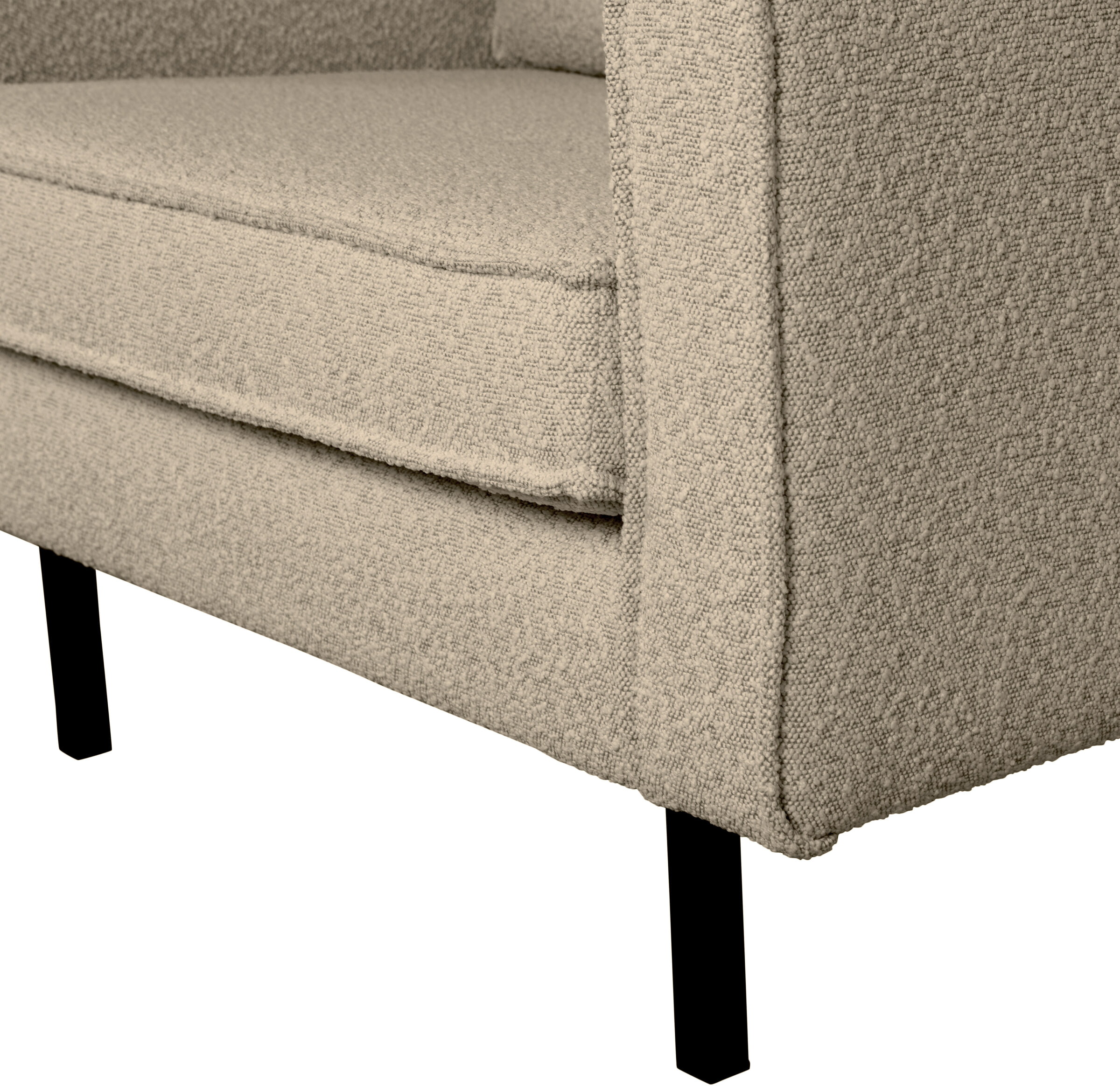WOOOD Fauteuil 'Rodeo' Bouclé, kleur Beige