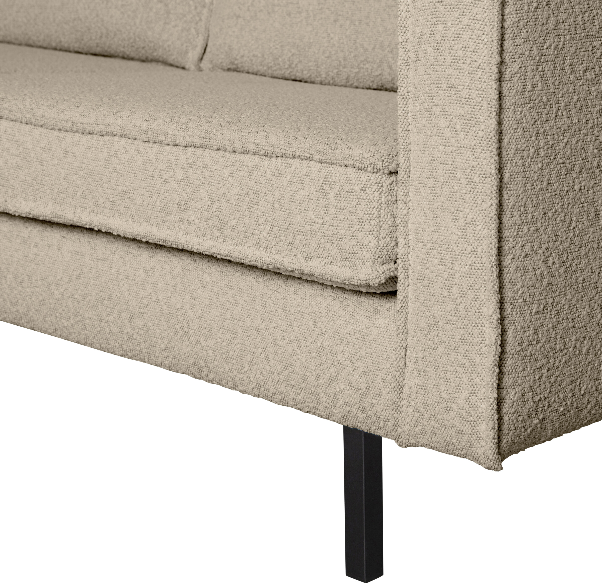 WOOOD 2,5-zits Bank 'Rodeo' Bouclé, kleur Beige