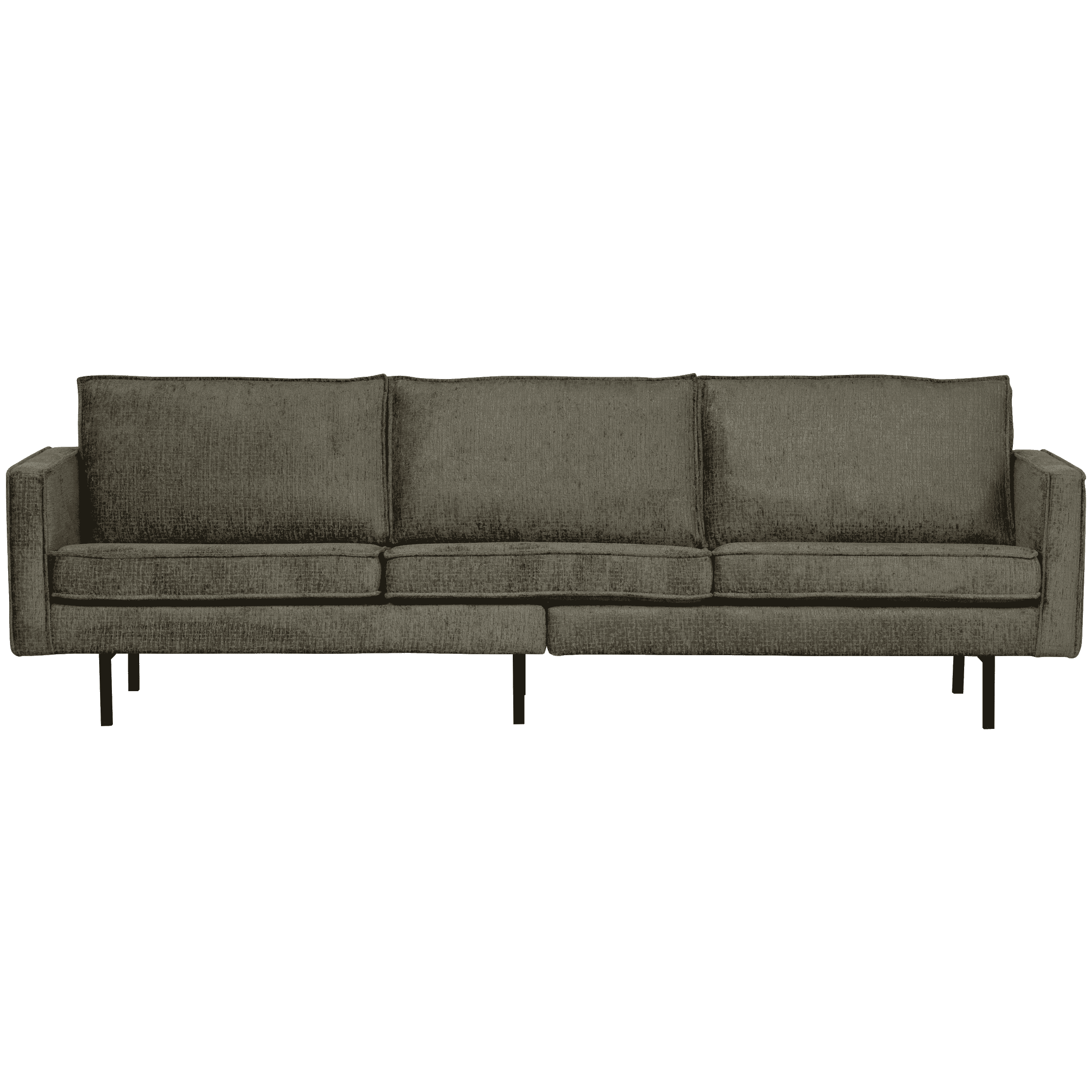 BePureHome 3-zits Bank Rodeo Structure Velvet - Frost