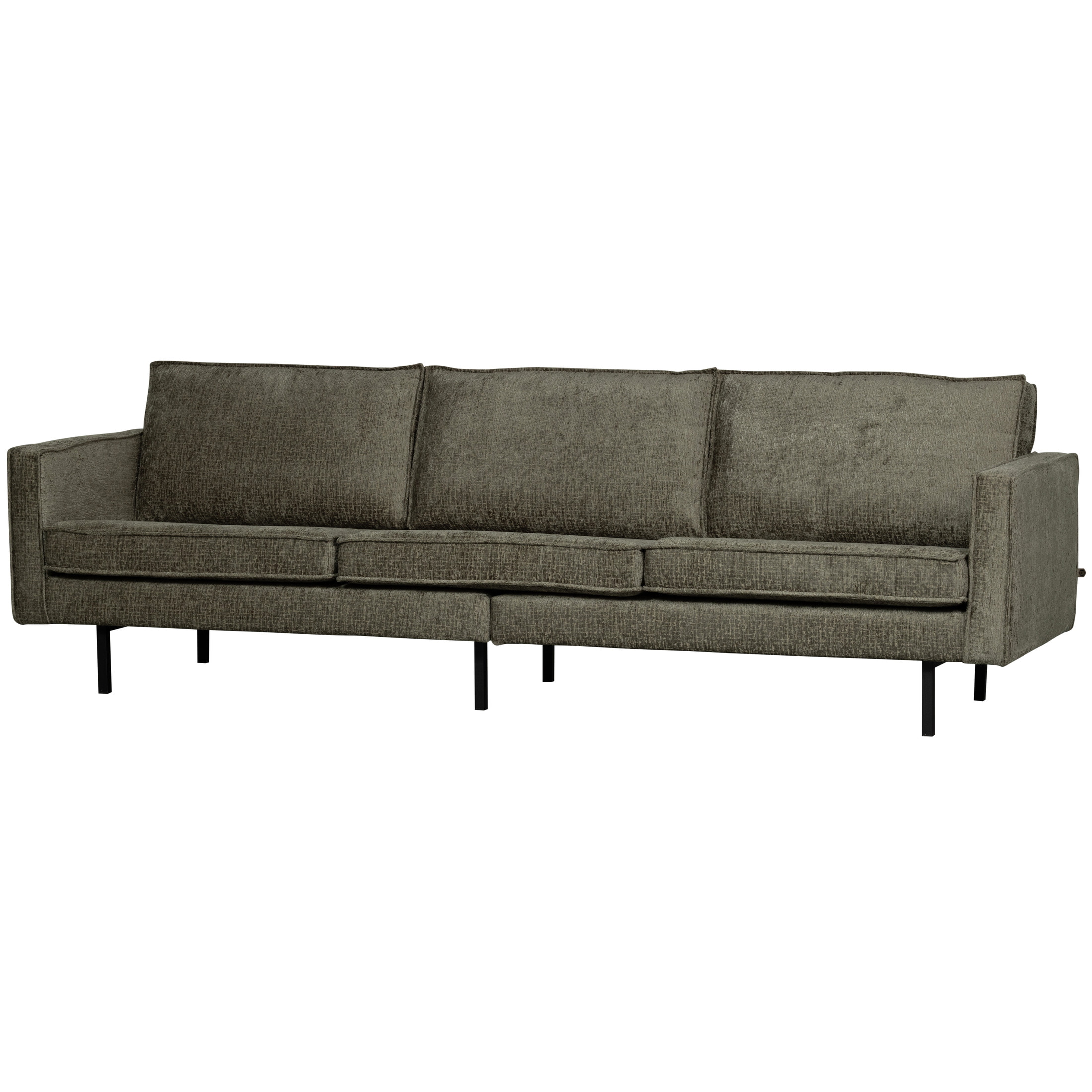 WOOOD 3-zits Bank 'Rodeo' Structure Velvet, kleur Frost