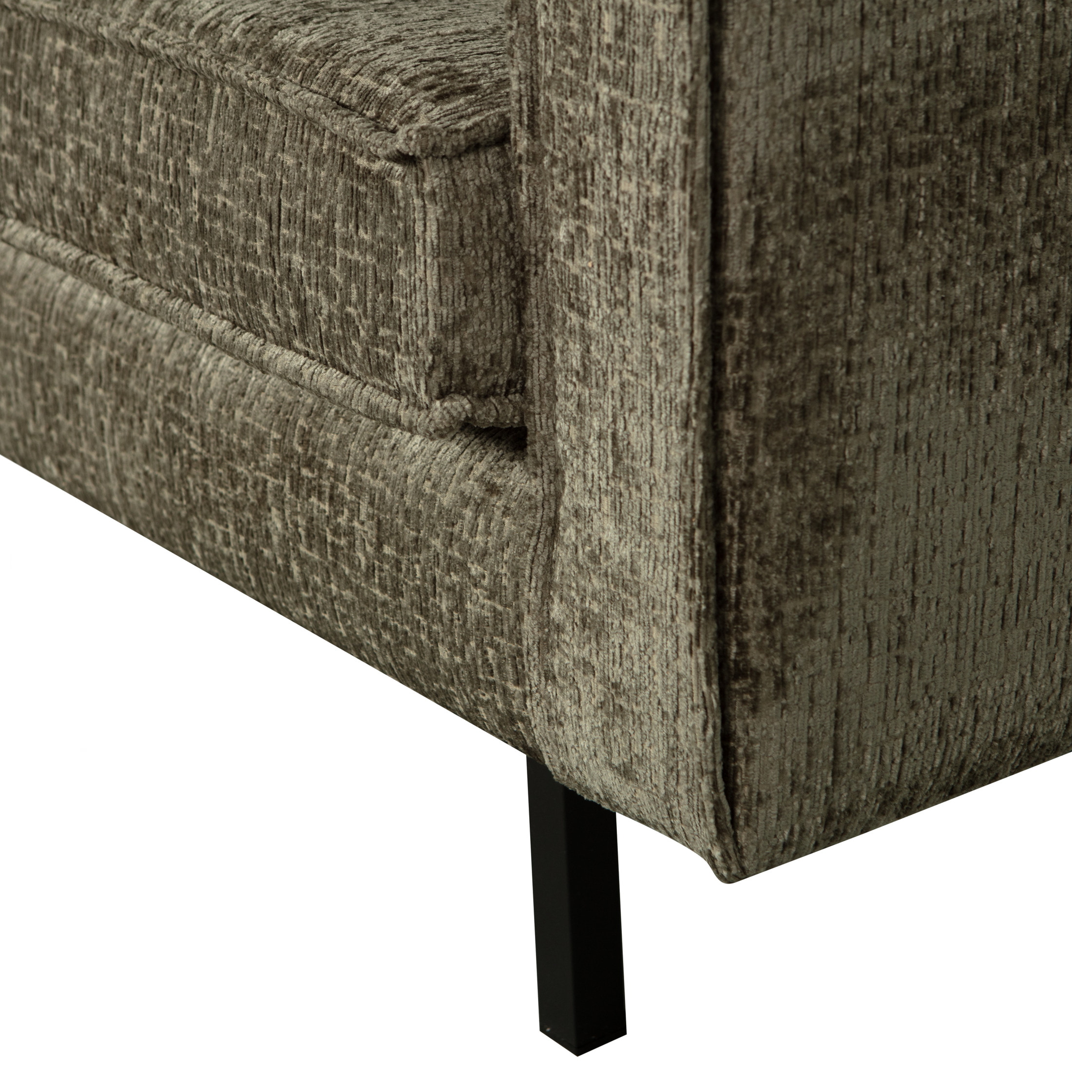 WOOOD 3-zits Bank 'Rodeo' Structure Velvet, kleur Frost