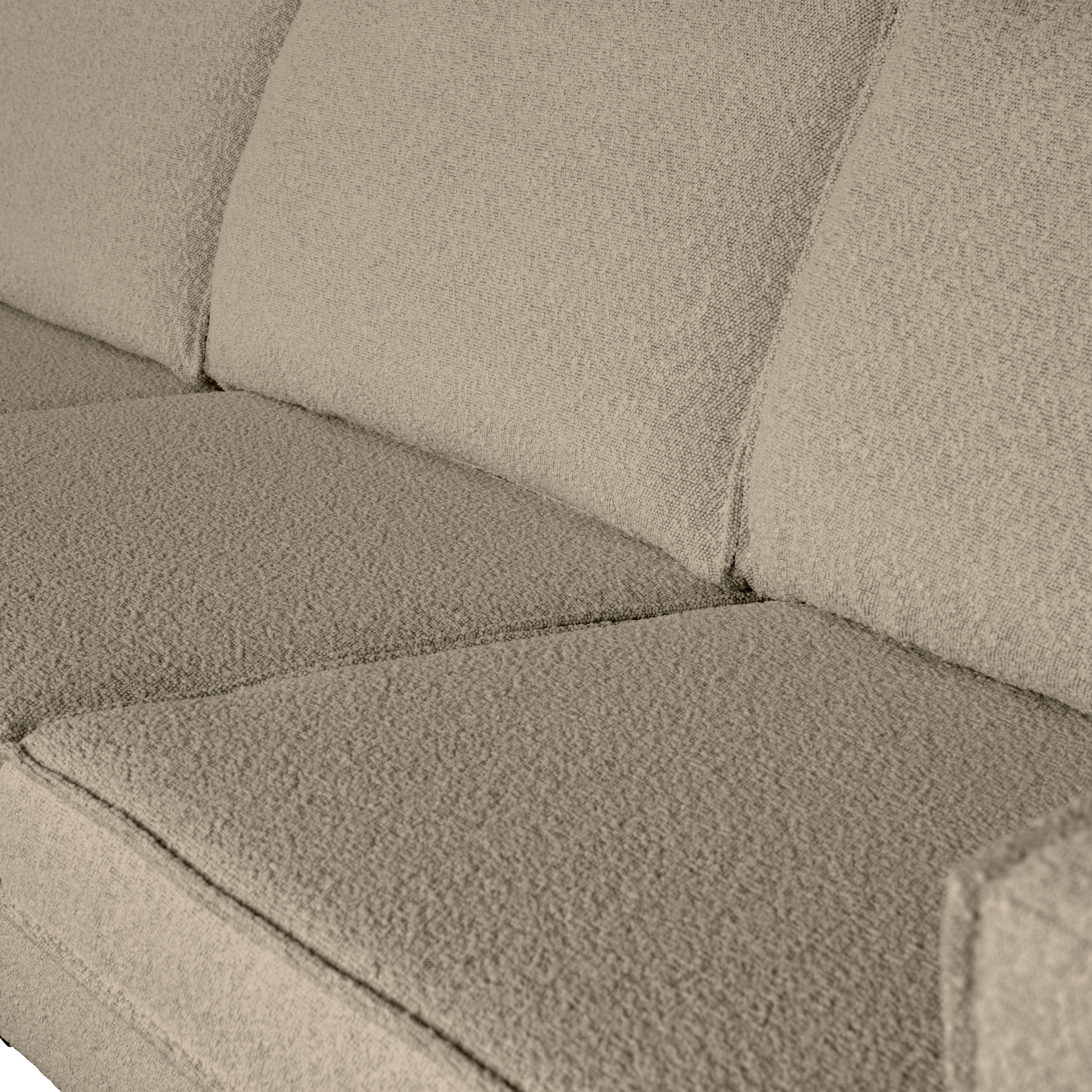 WOOOD 3-zits Bank 'Rodeo' Bouclé, kleur Beige