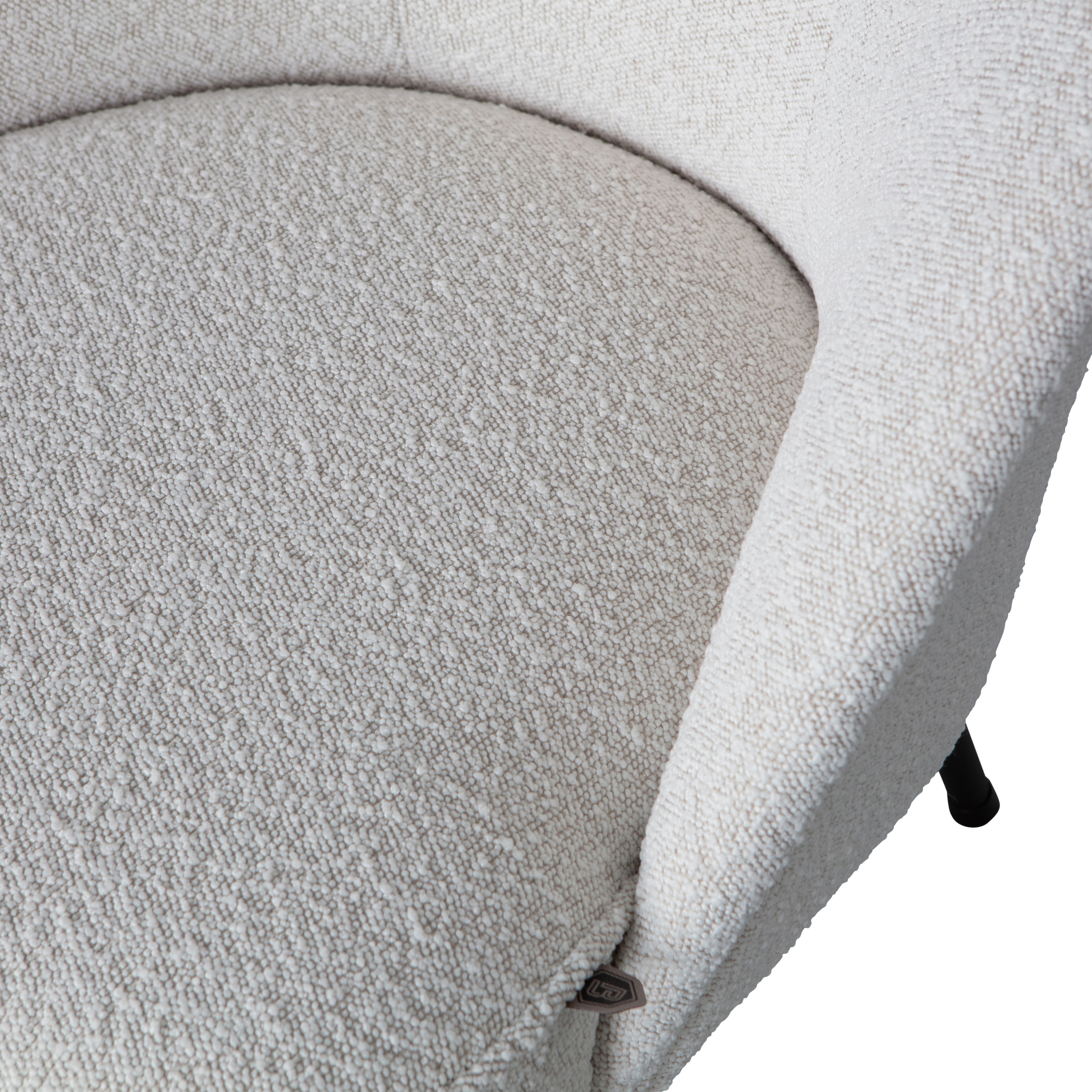 WOOOD Fauteuil 'Vogue' Bouclé, kleur Naturel