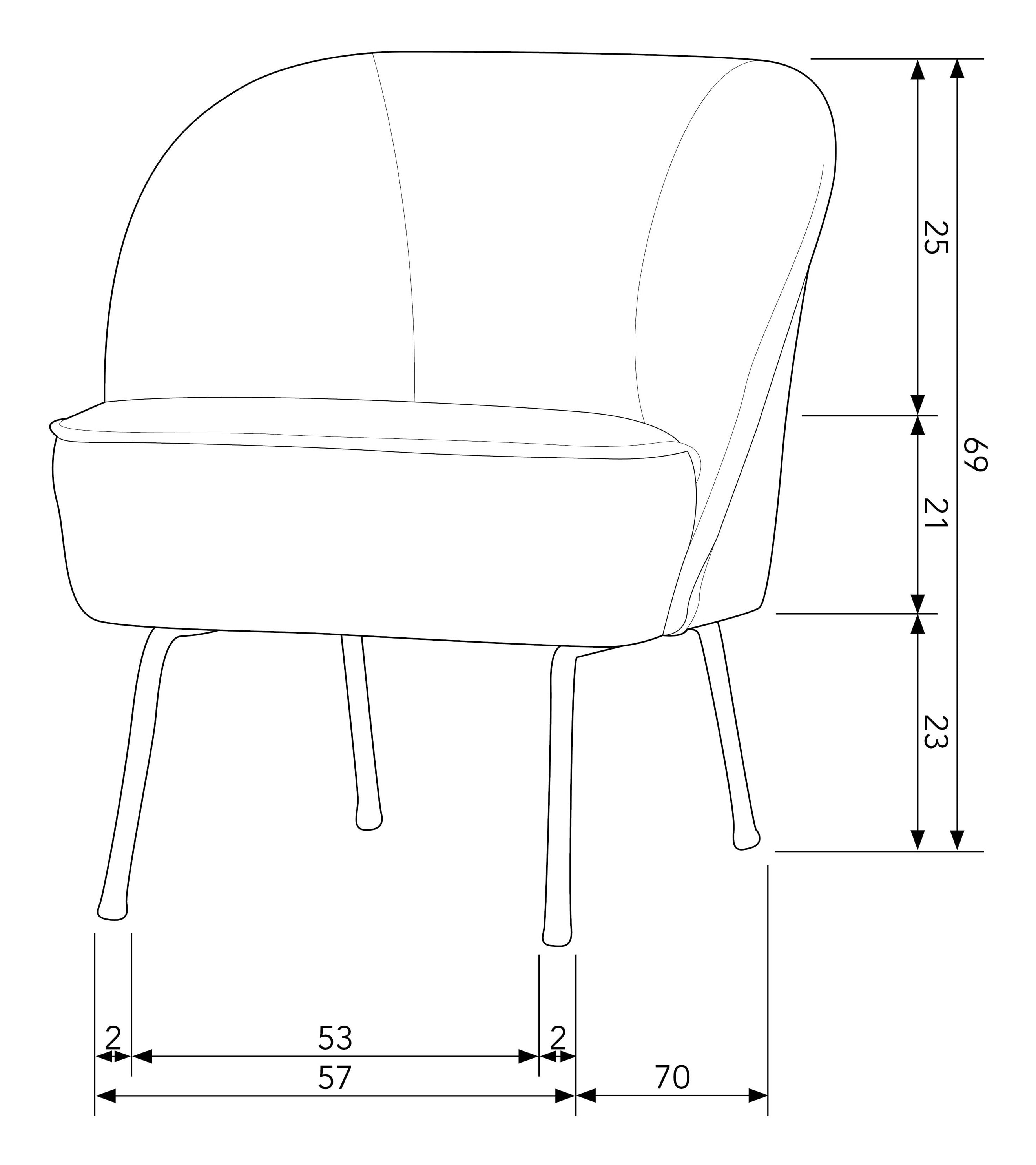 WOOOD Fauteuil 'Vogue' Woven, kleur Zand