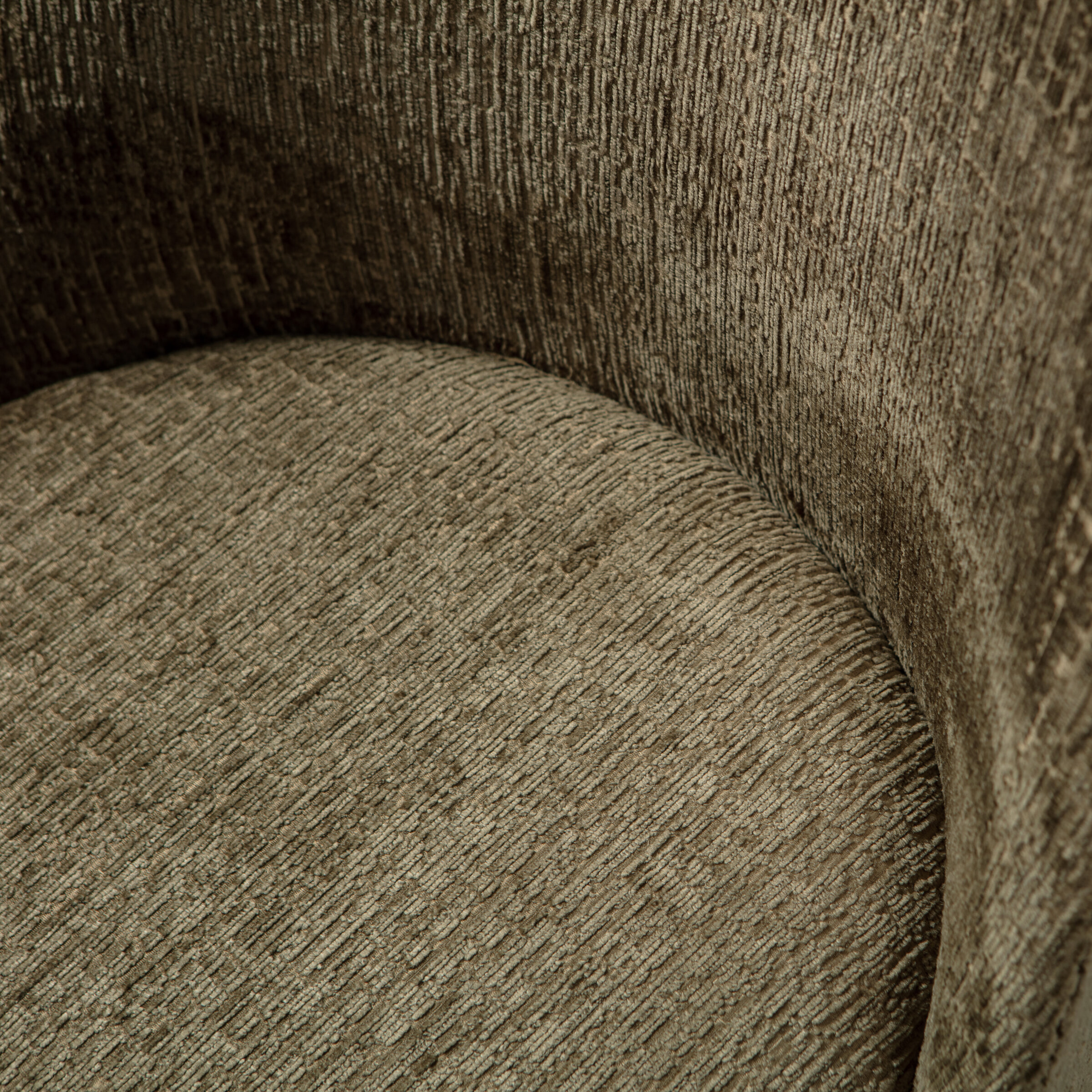 WOOOD Eetkamerstoel 'Vogue' Structure Velvet, kleur Bonsai
