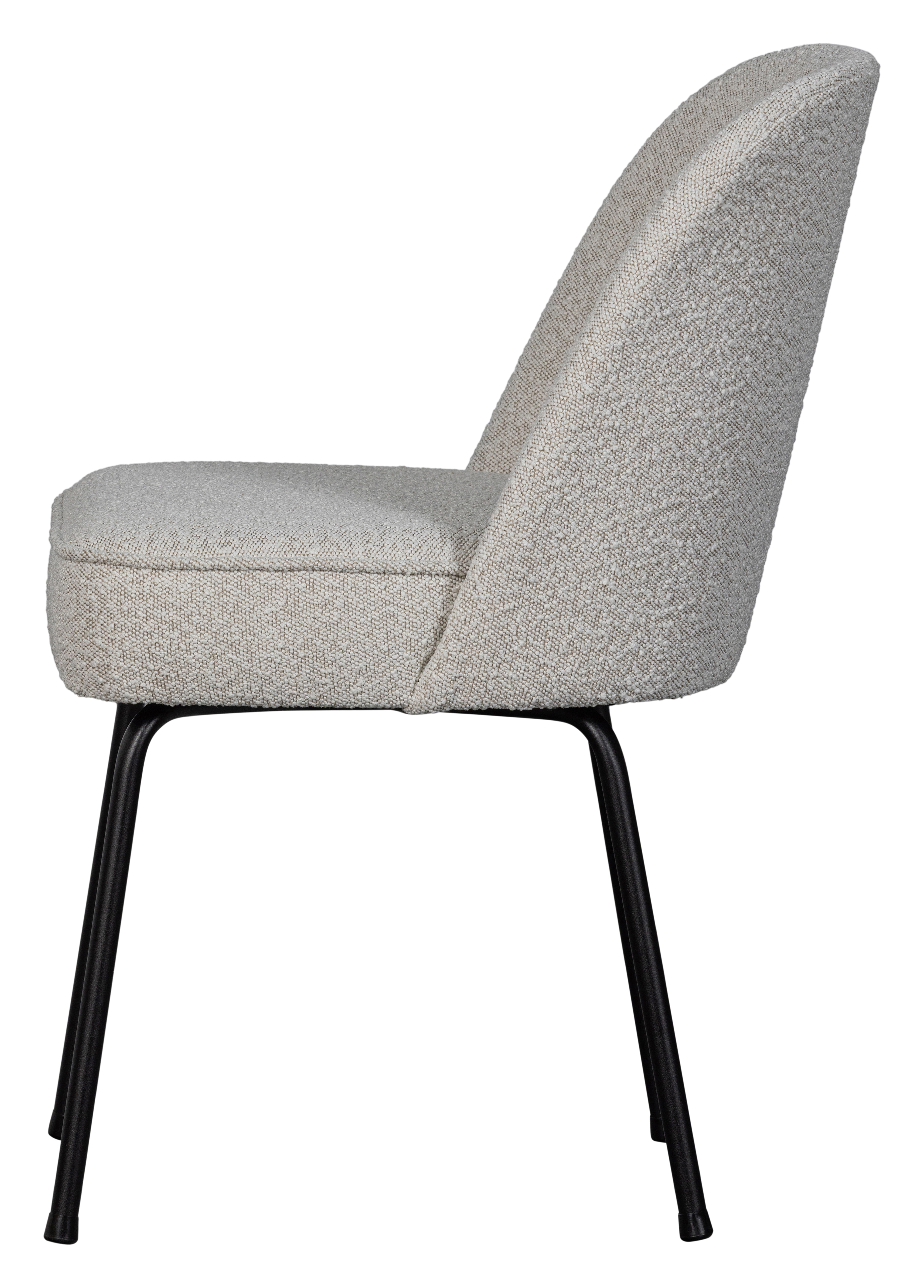 WOOOD Eetkamerstoel 'Vogue' Bouclé, kleur Naturel