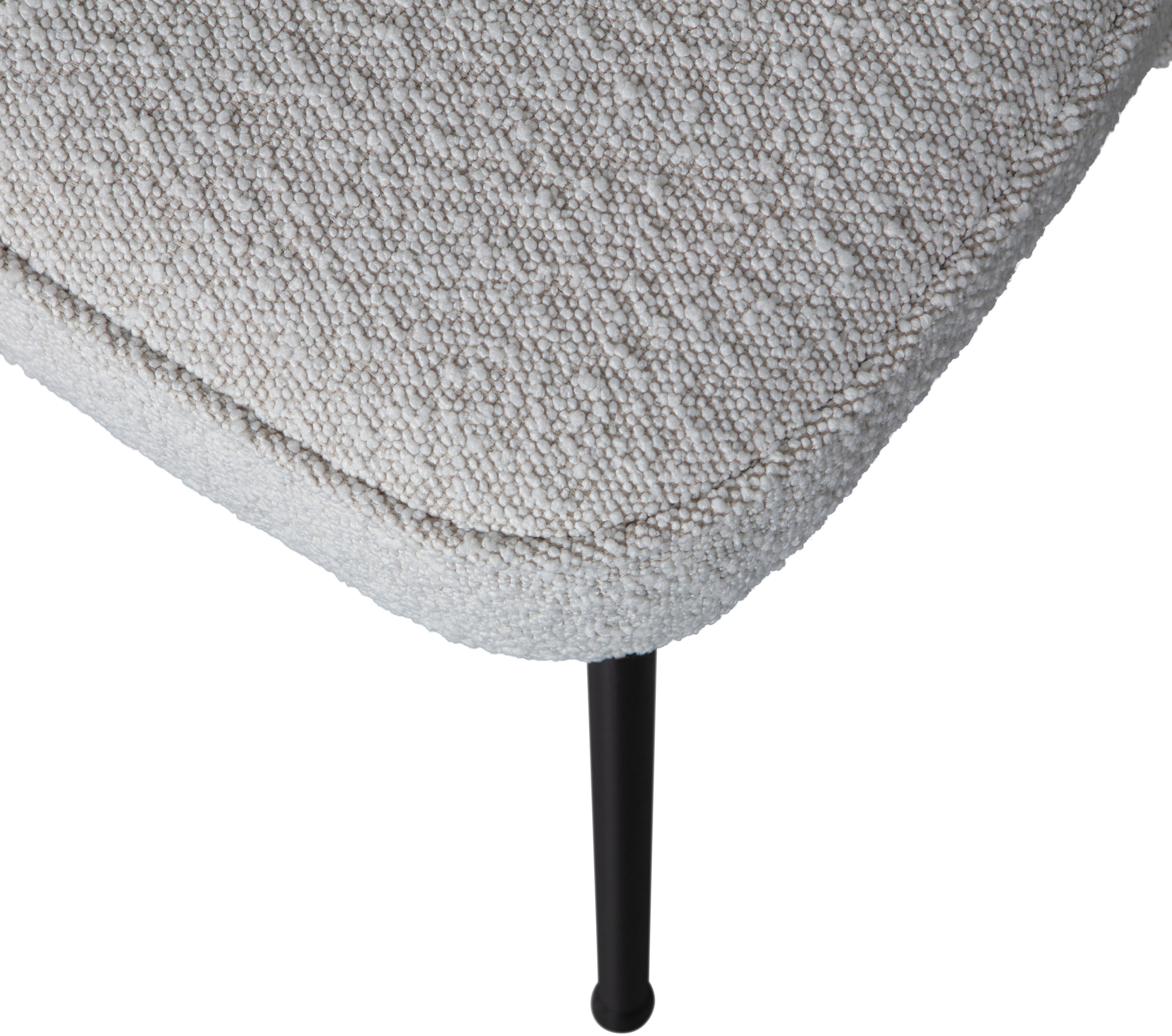 WOOOD Eetkamerstoel 'Vogue' Bouclé, kleur Naturel
