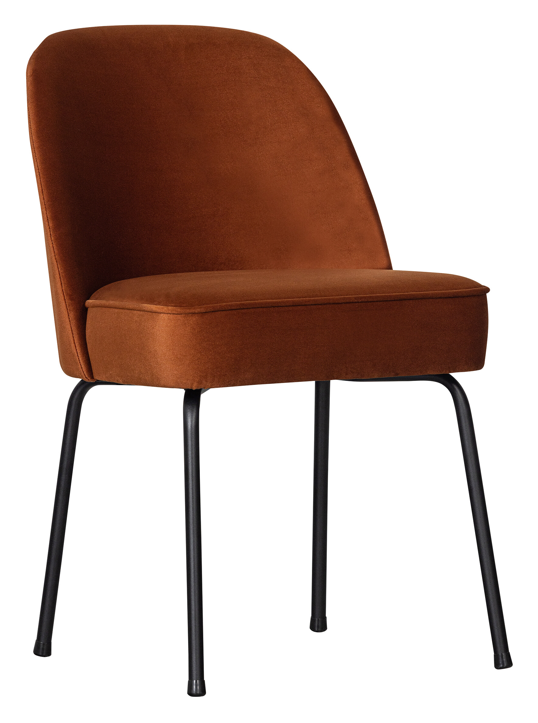 BePureHome Eetkamerstoel 'Vogue' Velvet, kleur Roestbruin