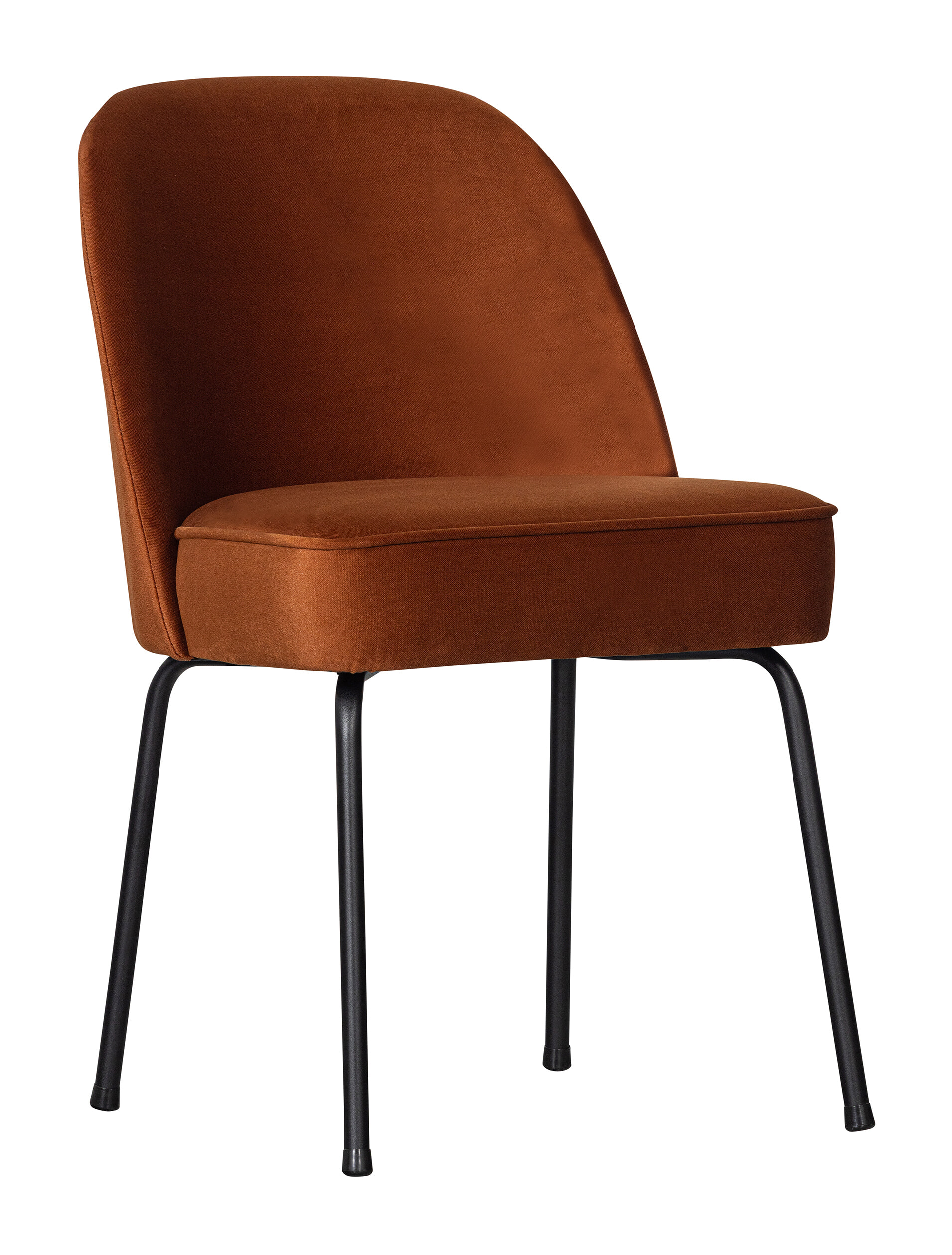 BePureHome Eetkamerstoel 'Vogue' Velvet, kleur Roestbruin
