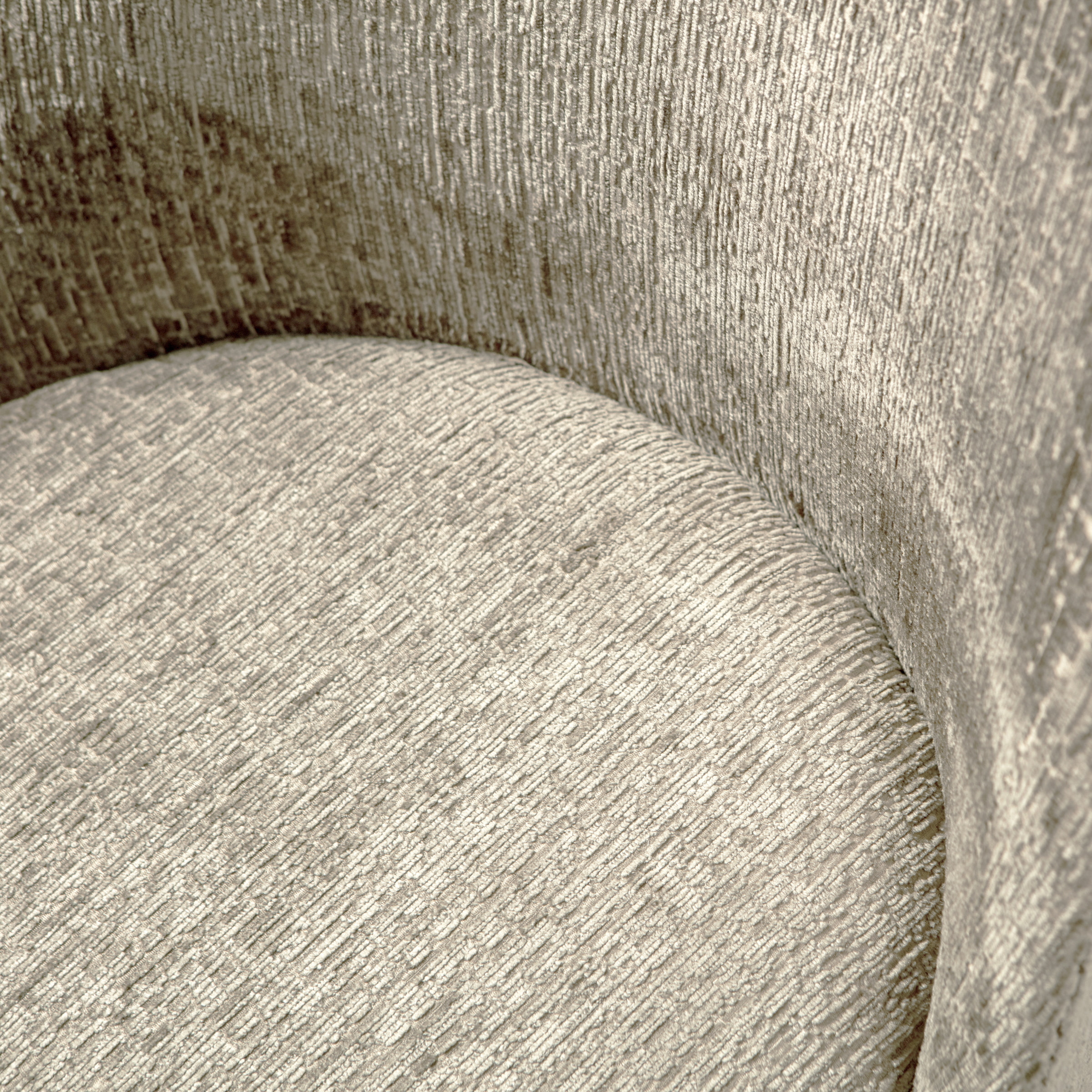 WOOOD Eetkamerstoel 'Vogue' Structure Velvet, kleur Wheatfield
