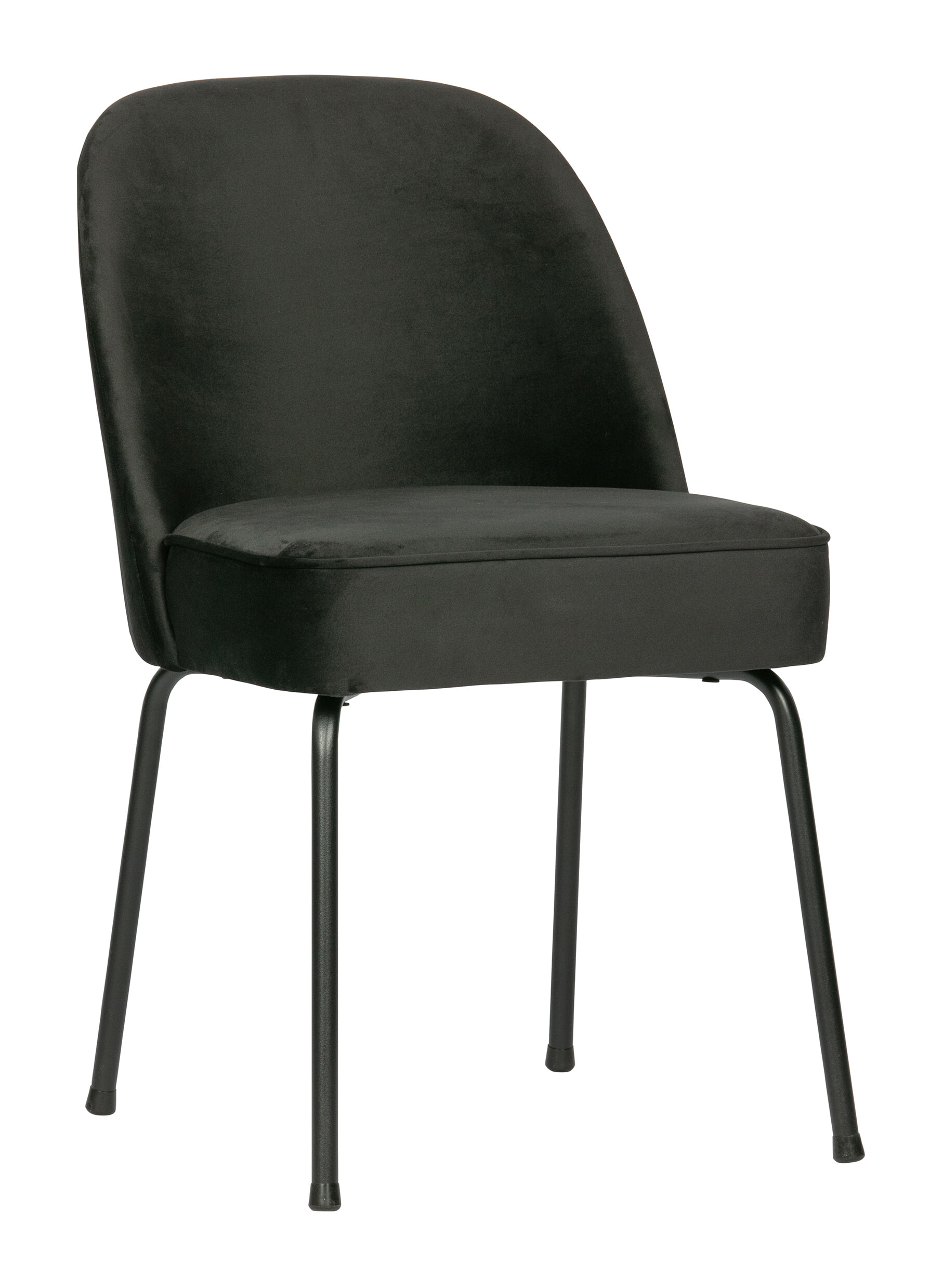 BePureHome Eetkamerstoel 'Vogue' Velvet, kleur Zwart