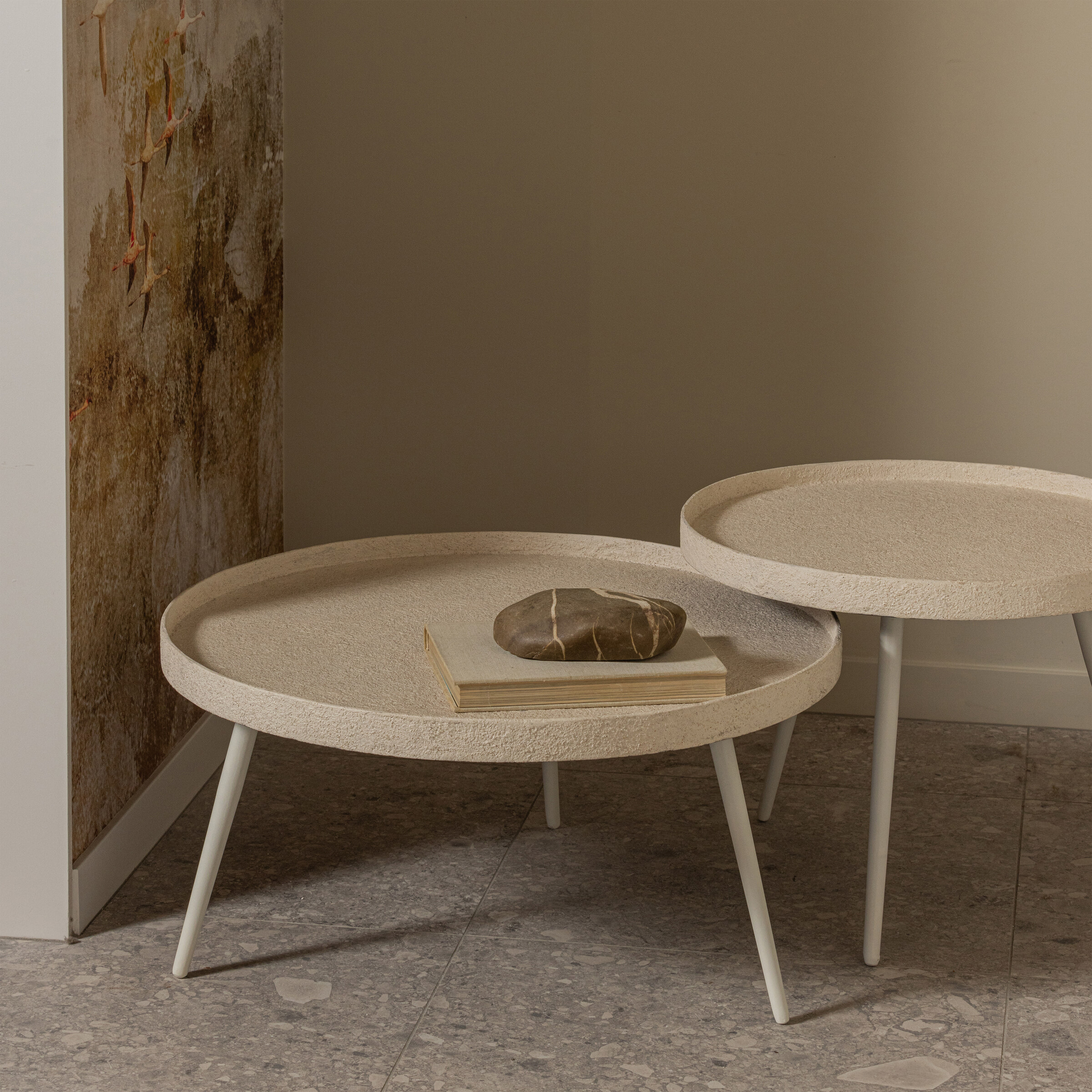 WOOOD Bijzettafel 'Bounds' 74cm, kleur Naturel