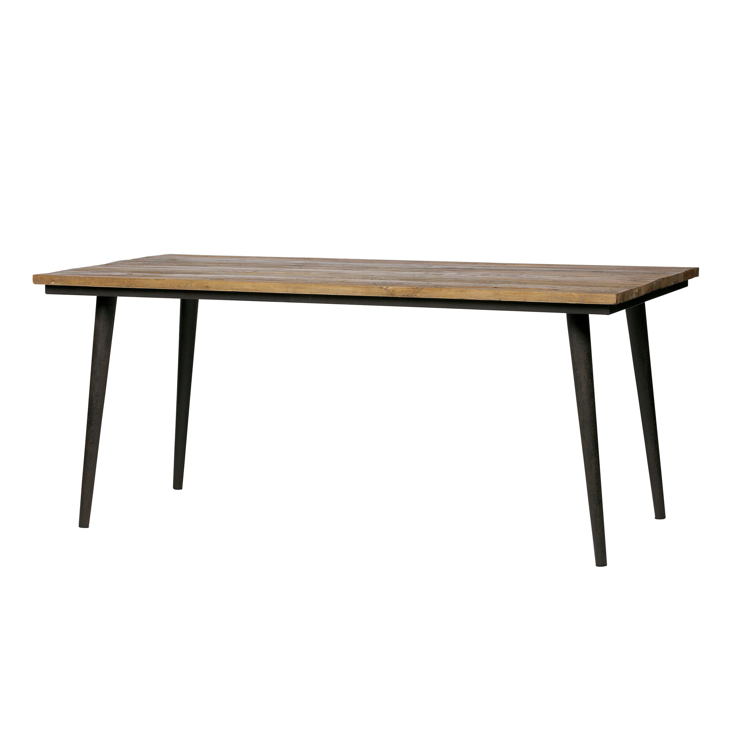 WOOOD Eettafel 'Guild' 220 x 90cm, kleur Zwart