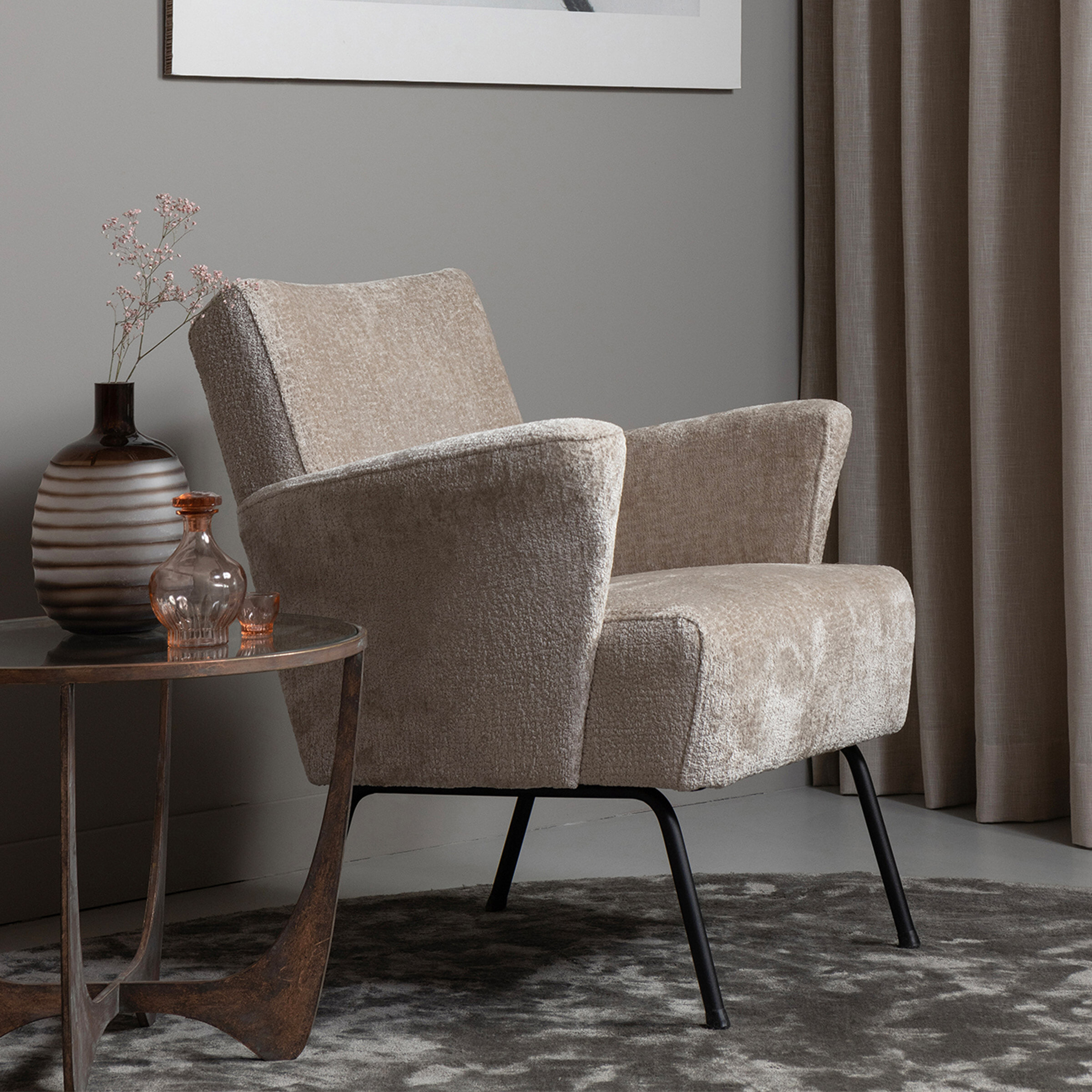 BePureHome Fauteuil Muse Chenille