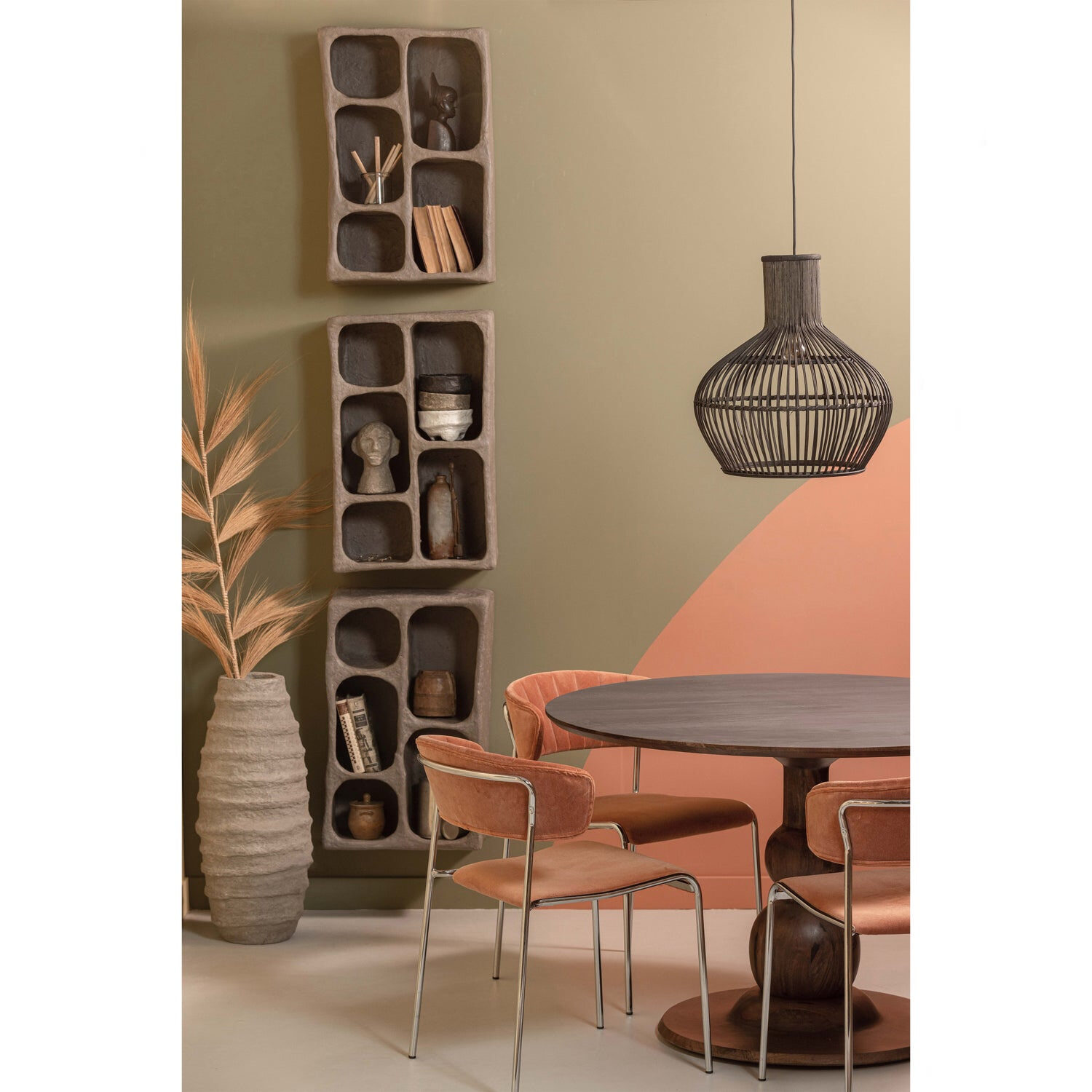 WOOOD Wandrek 'Clay' 70 x 45cm, kleur Grijs